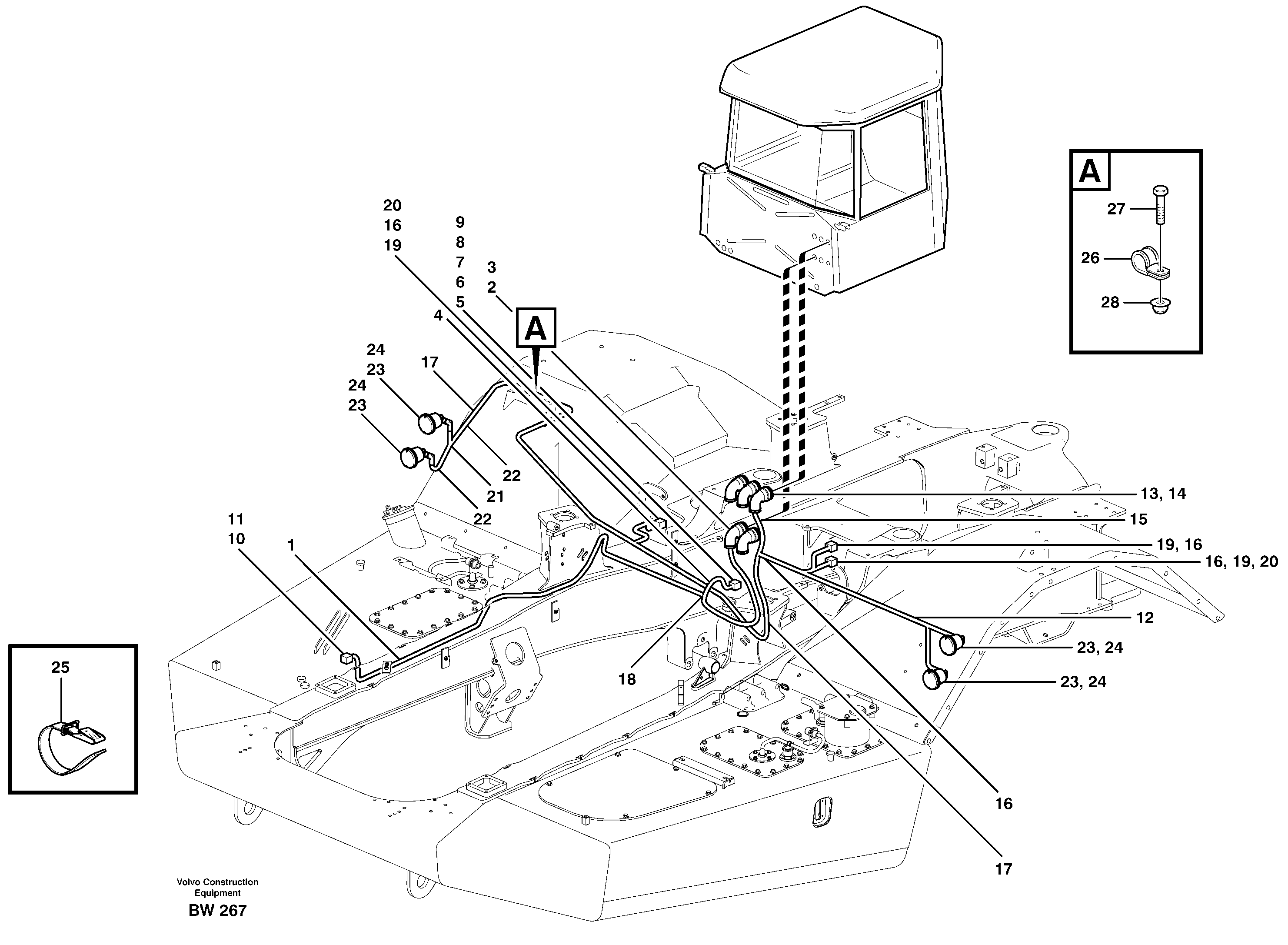 Cable harnesses, front — volvo parts diagram