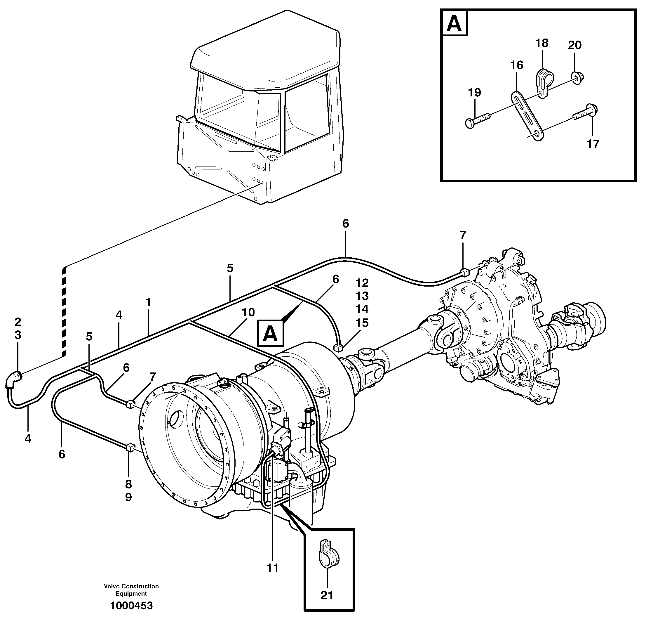 Cable harnesses, front — volvo parts diagram