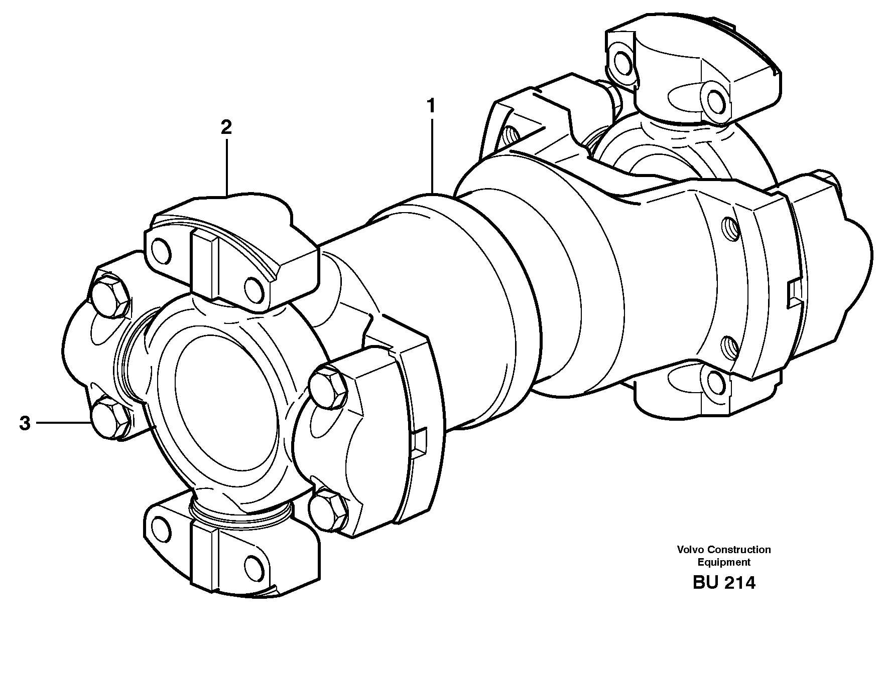 Propeller shaft — volvo parts diagram