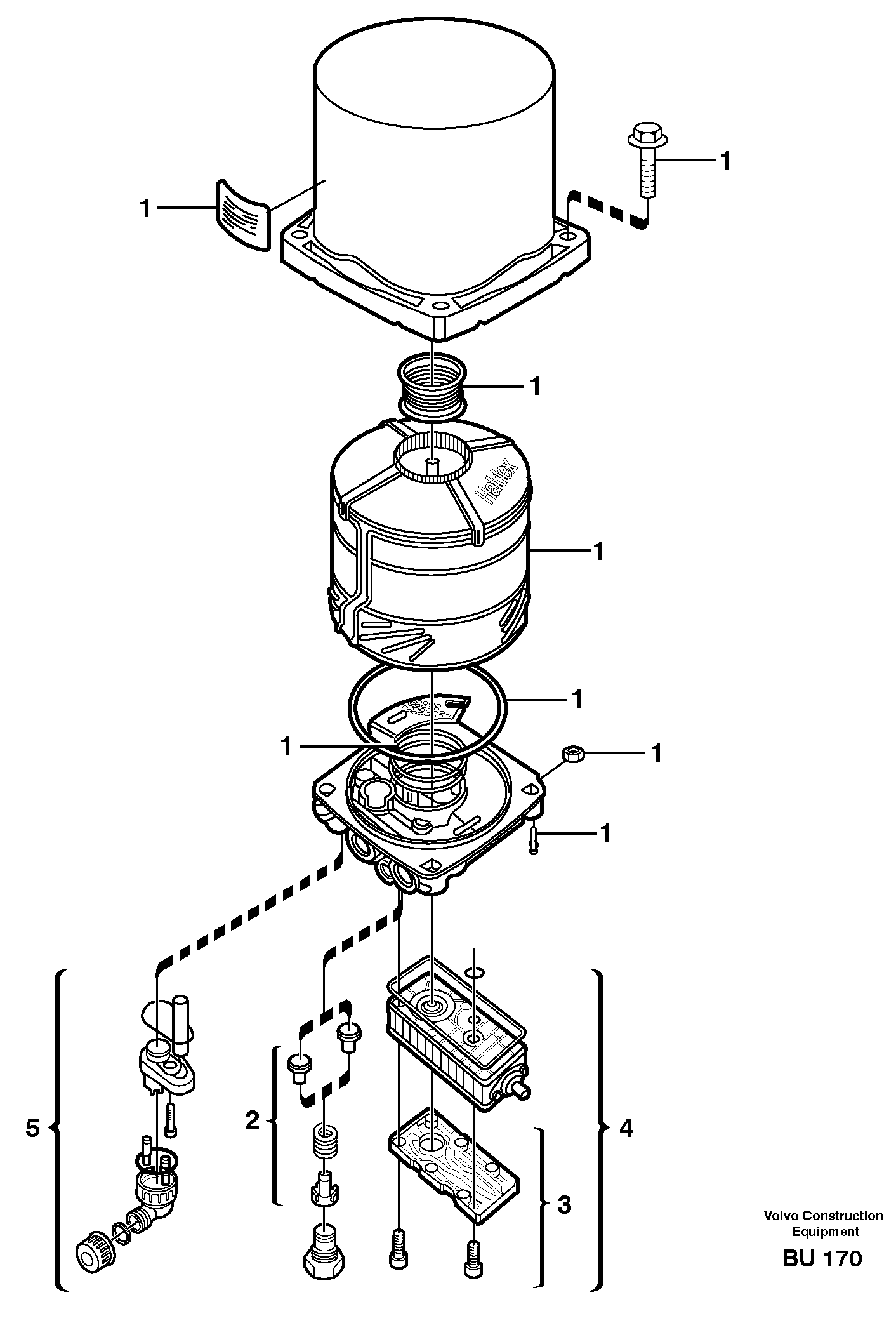 Receiver drier — volvo parts diagram