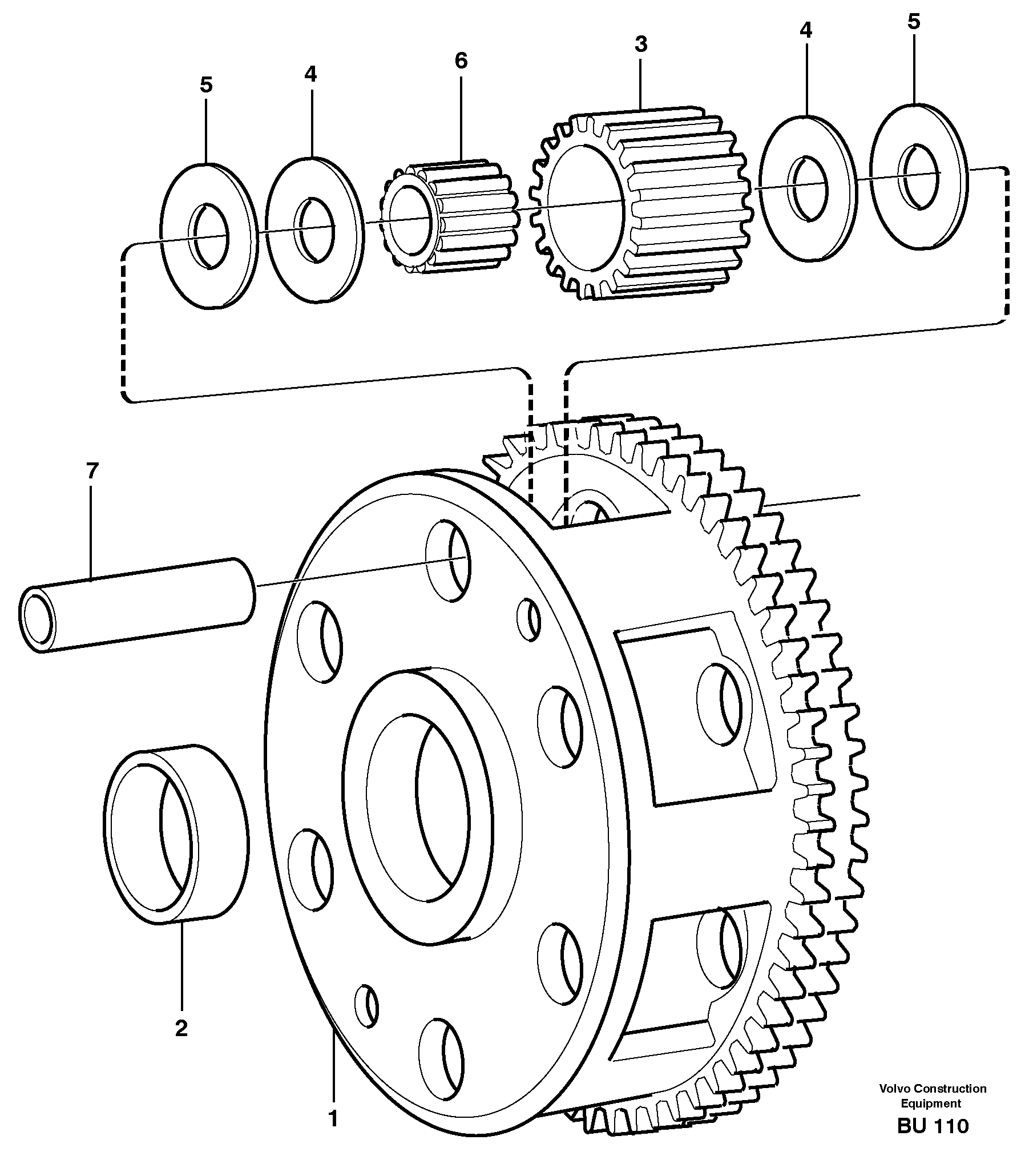 Planet kit, stage 2  22518, 22545, 22649 — volvo parts diagram