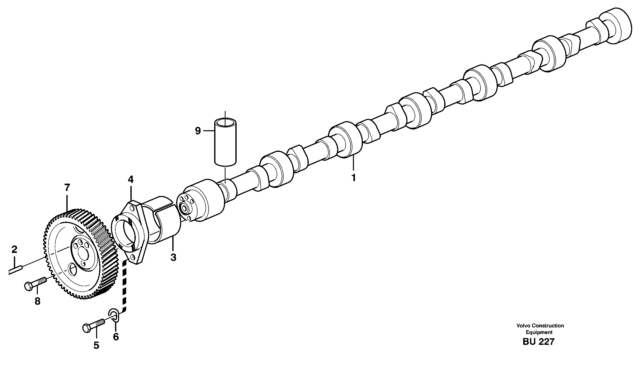 Camshaft — volvo parts diagram