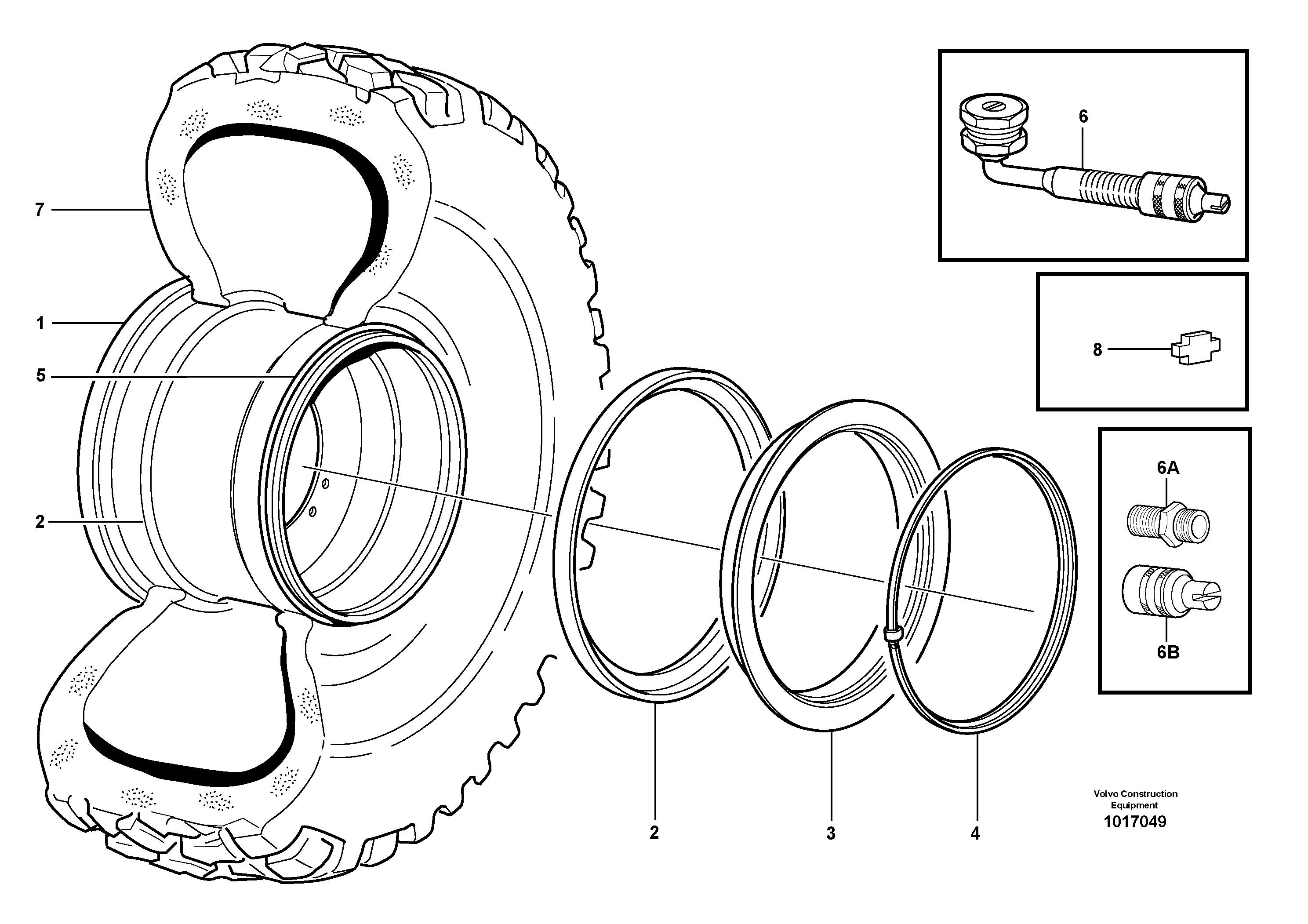 Wheel 81164 — volvo parts diagram
