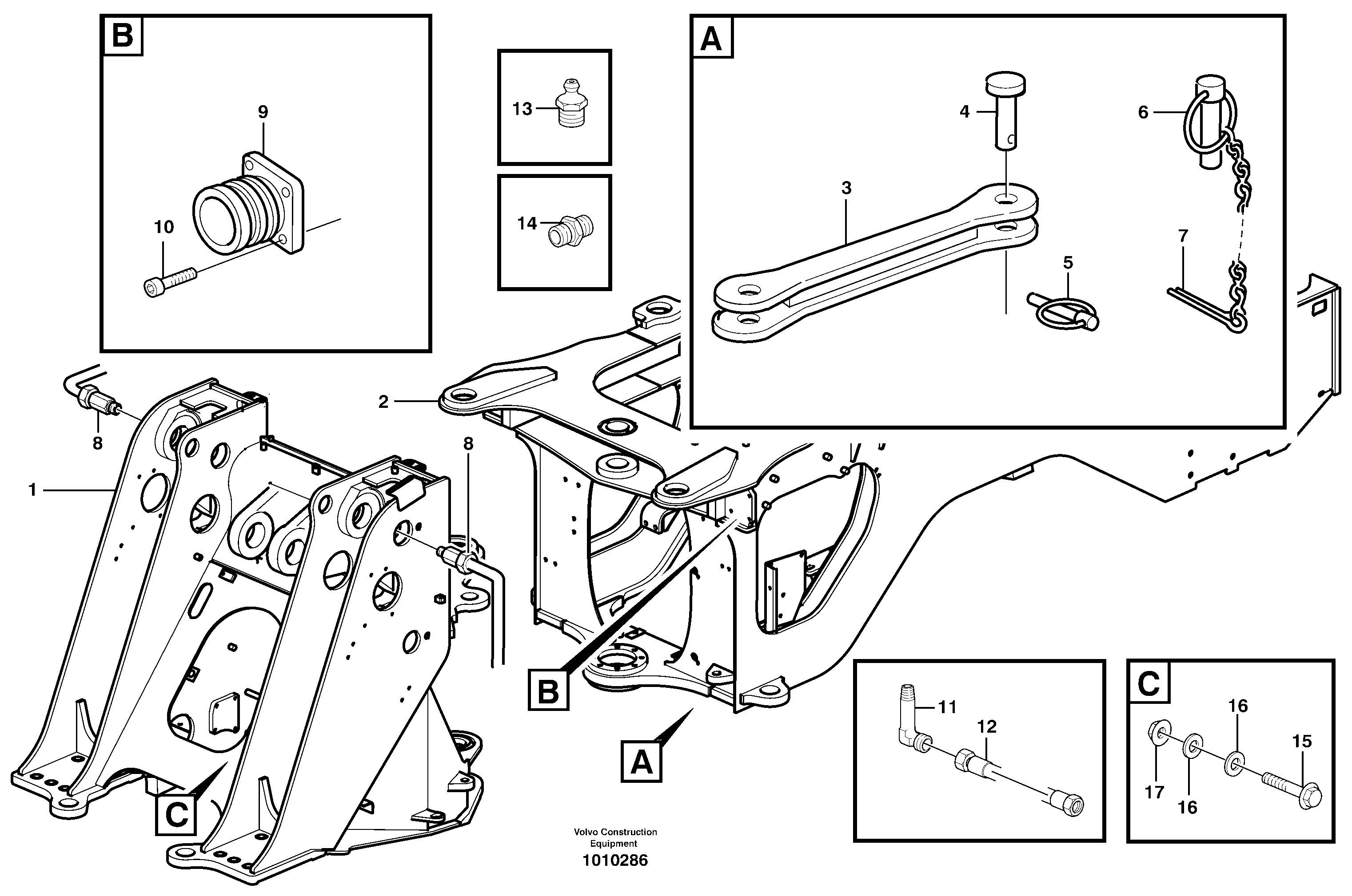 Frame — volvo parts diagram