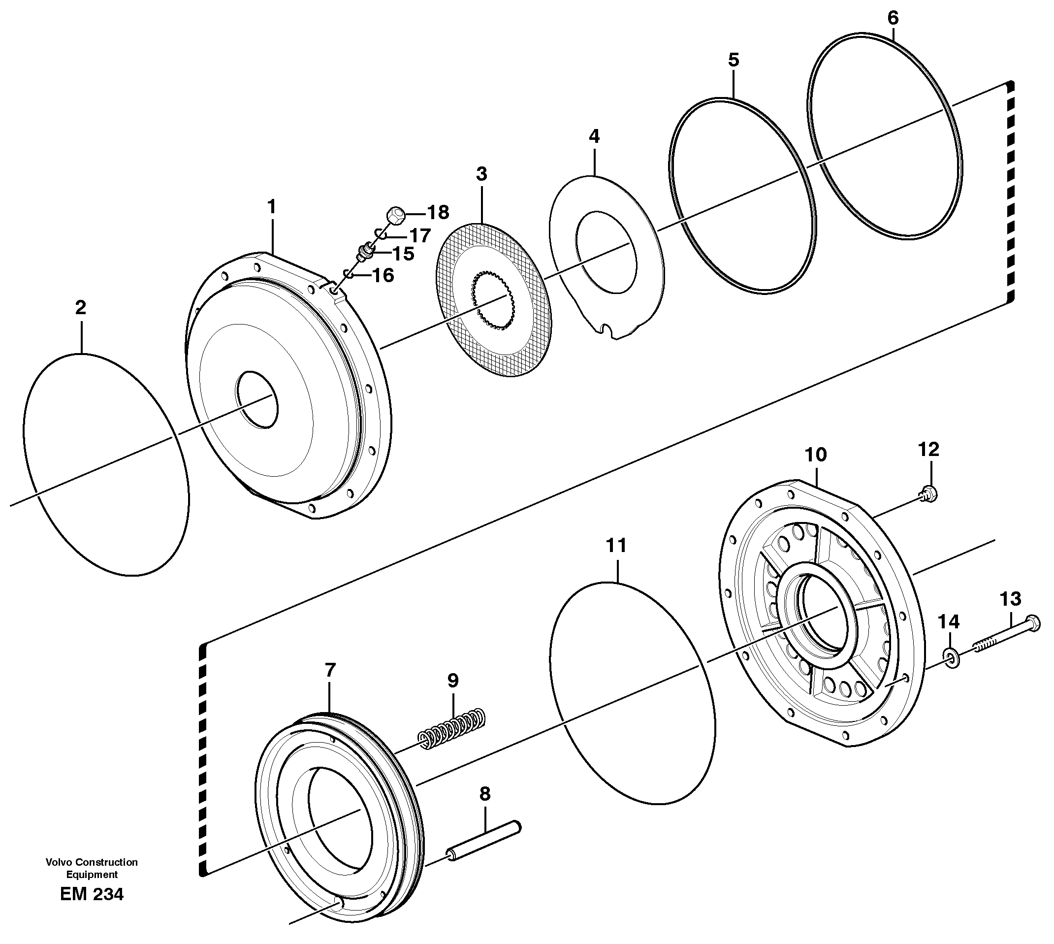 Parking brake — volvo parts diagram