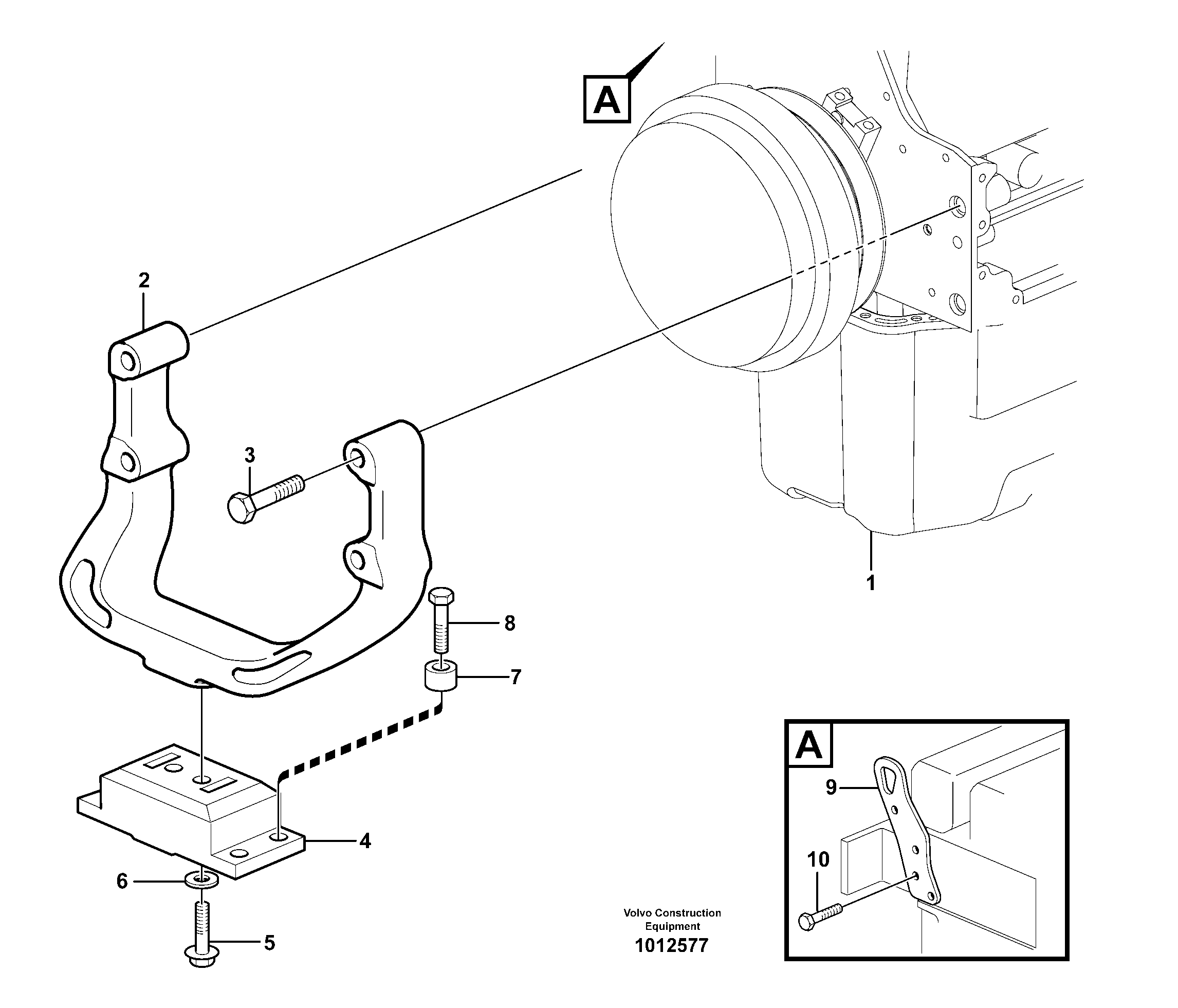 Engine mounting — volvo parts diagram