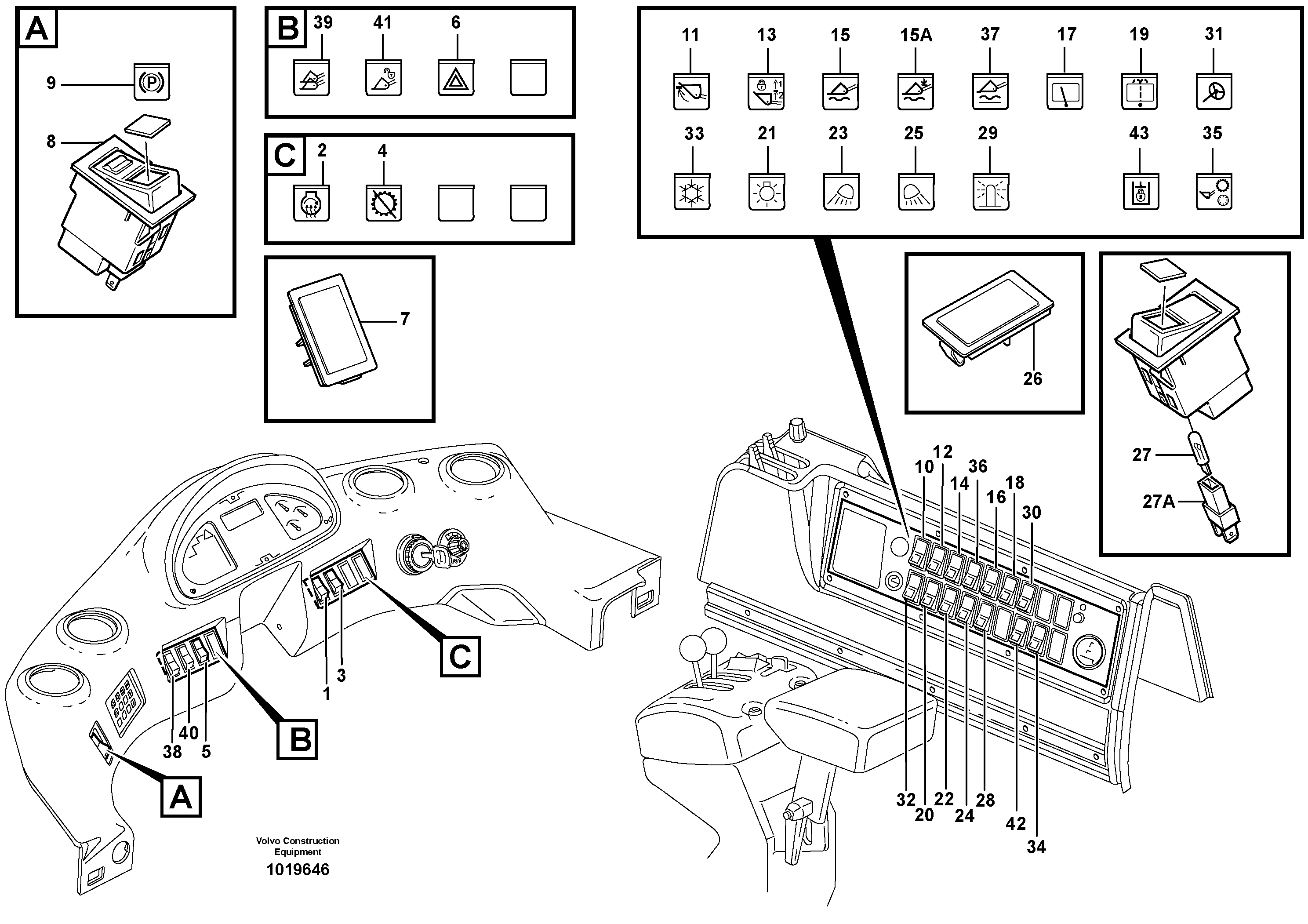 Switch — volvo parts diagram