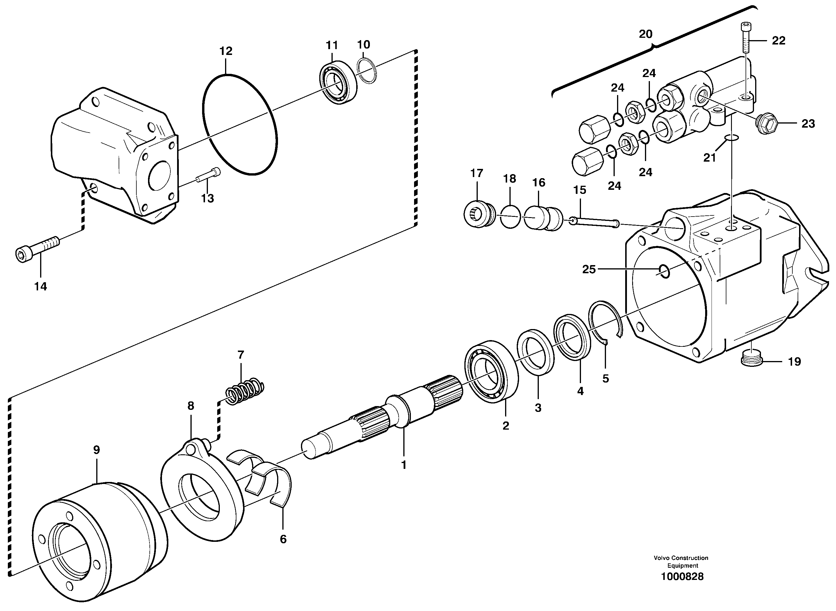 Hydraulic pump  P3 — volvo parts diagram