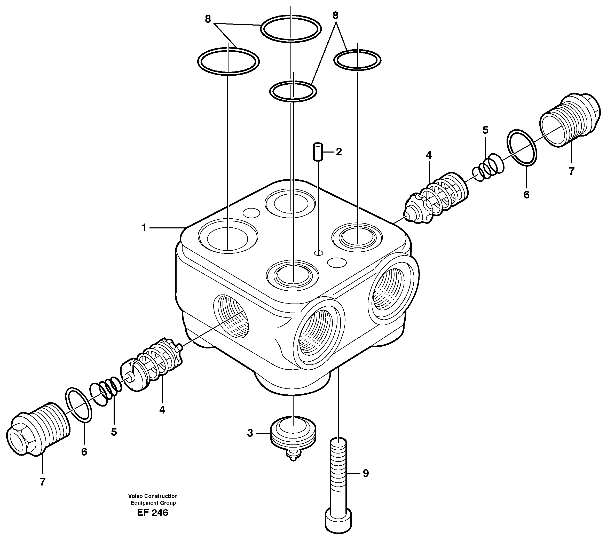 Valve body — volvo parts diagram