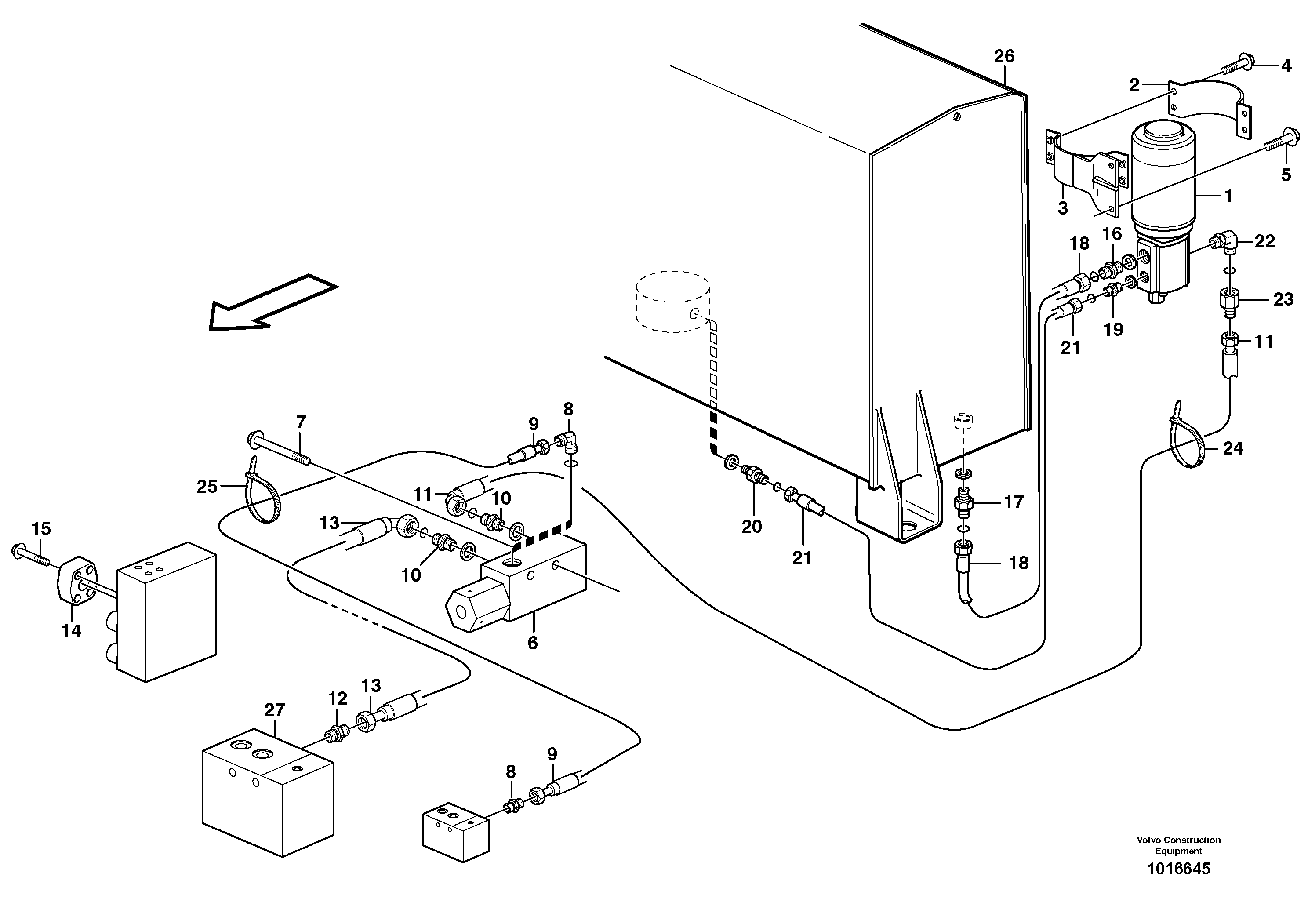 Secondary steering system.  80783 — volvo parts diagram