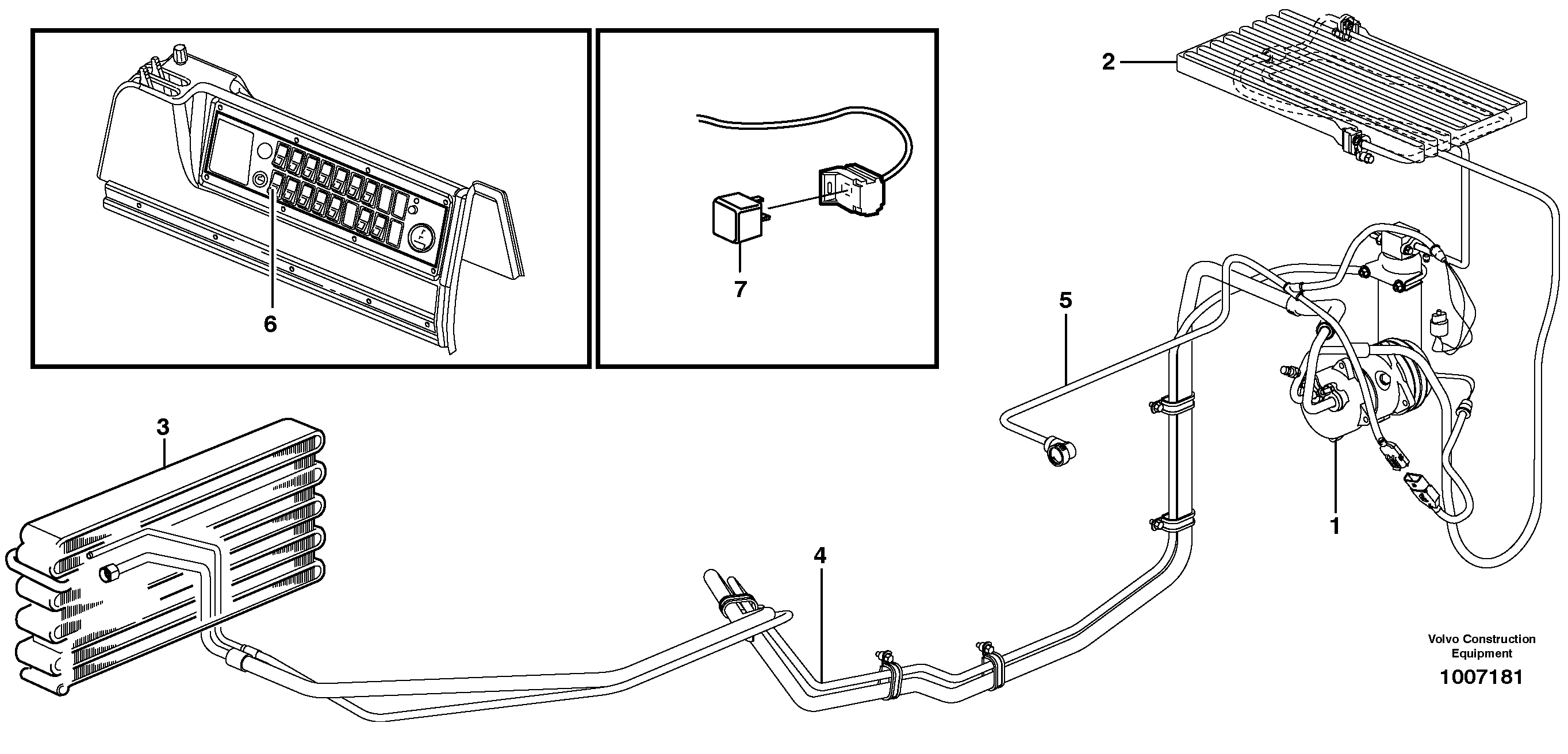 Air conditioning.  80813 — volvo parts diagram