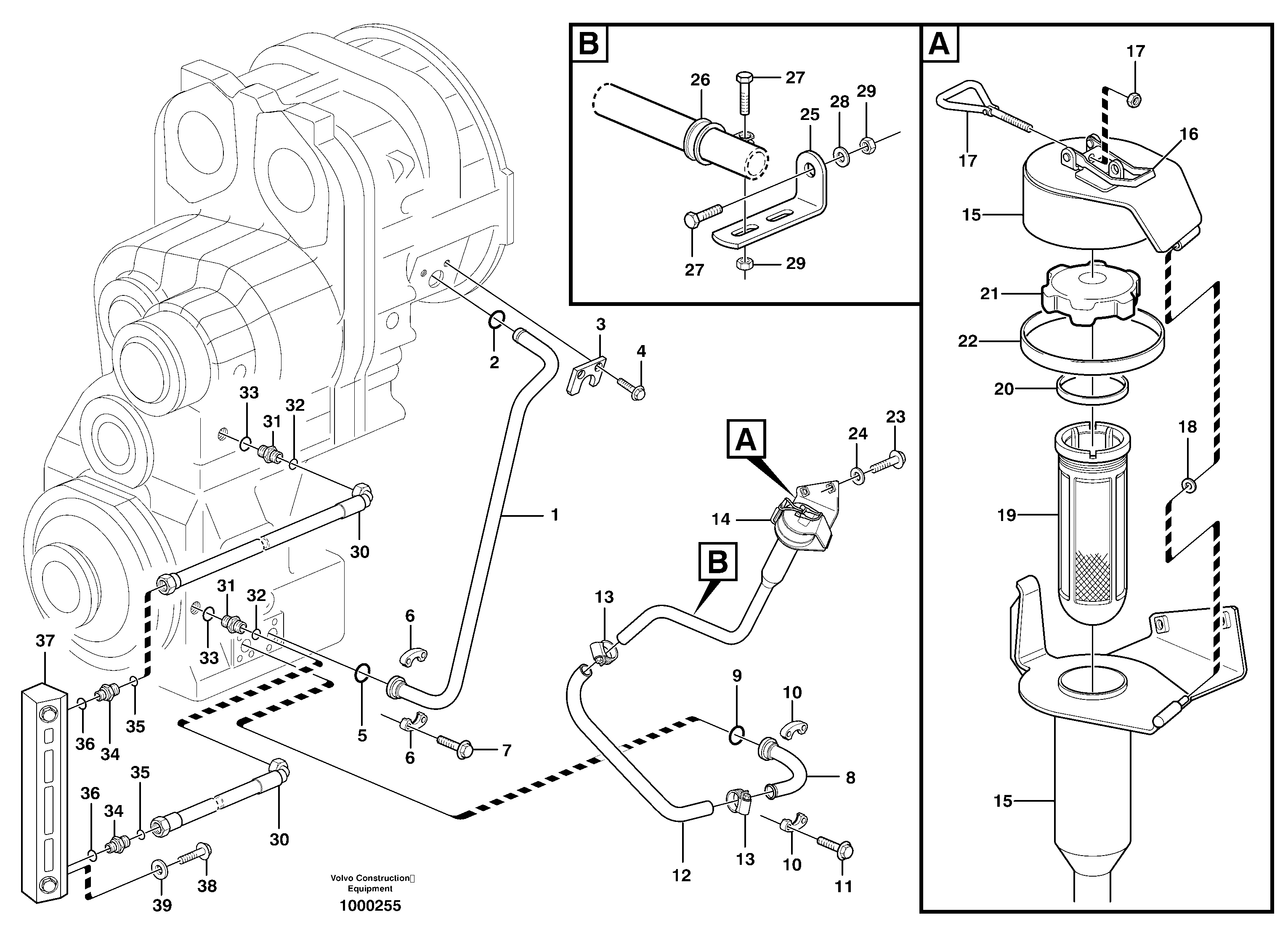 Oilfiller — volvo parts diagram