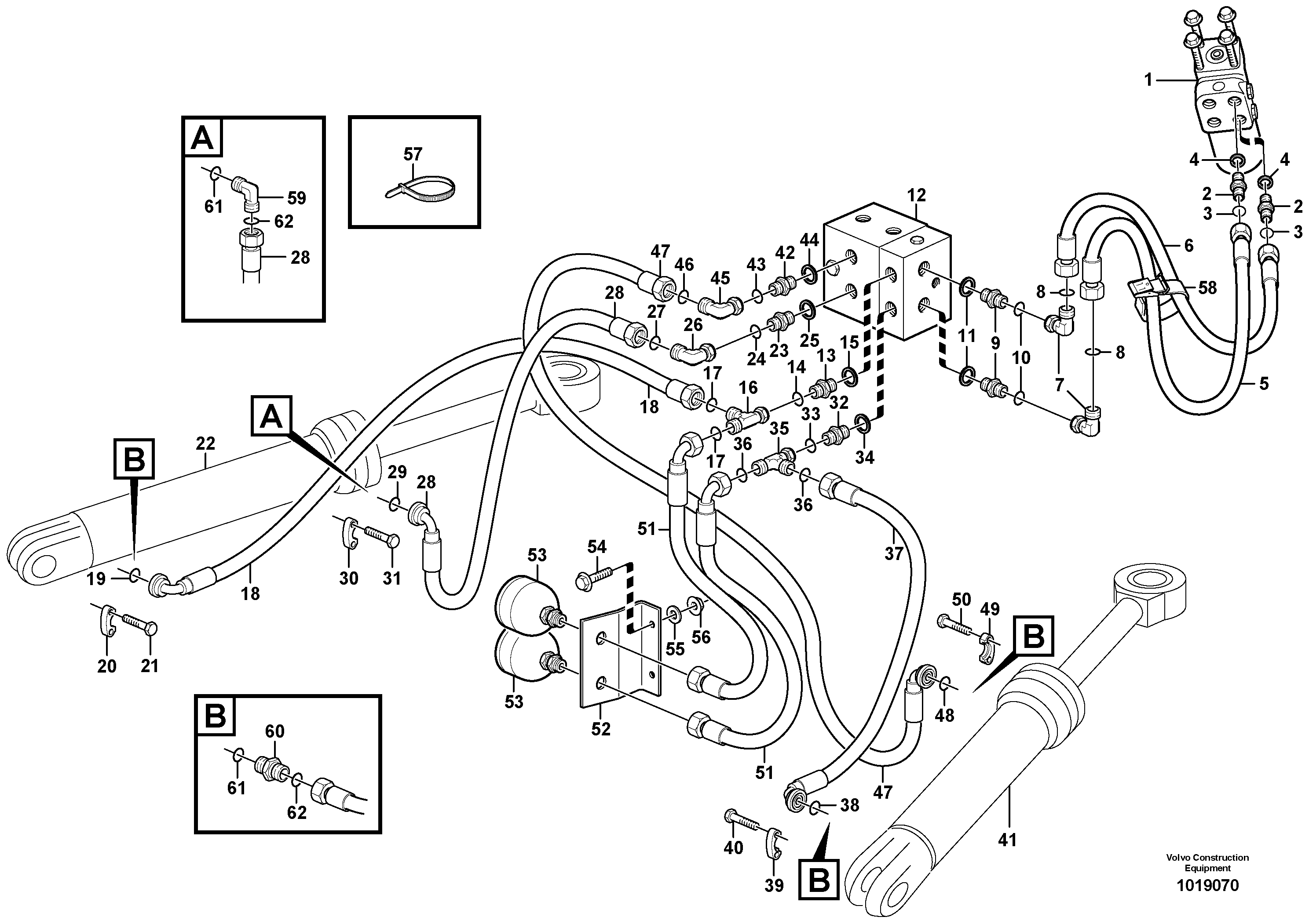 Steering system — volvo parts diagram