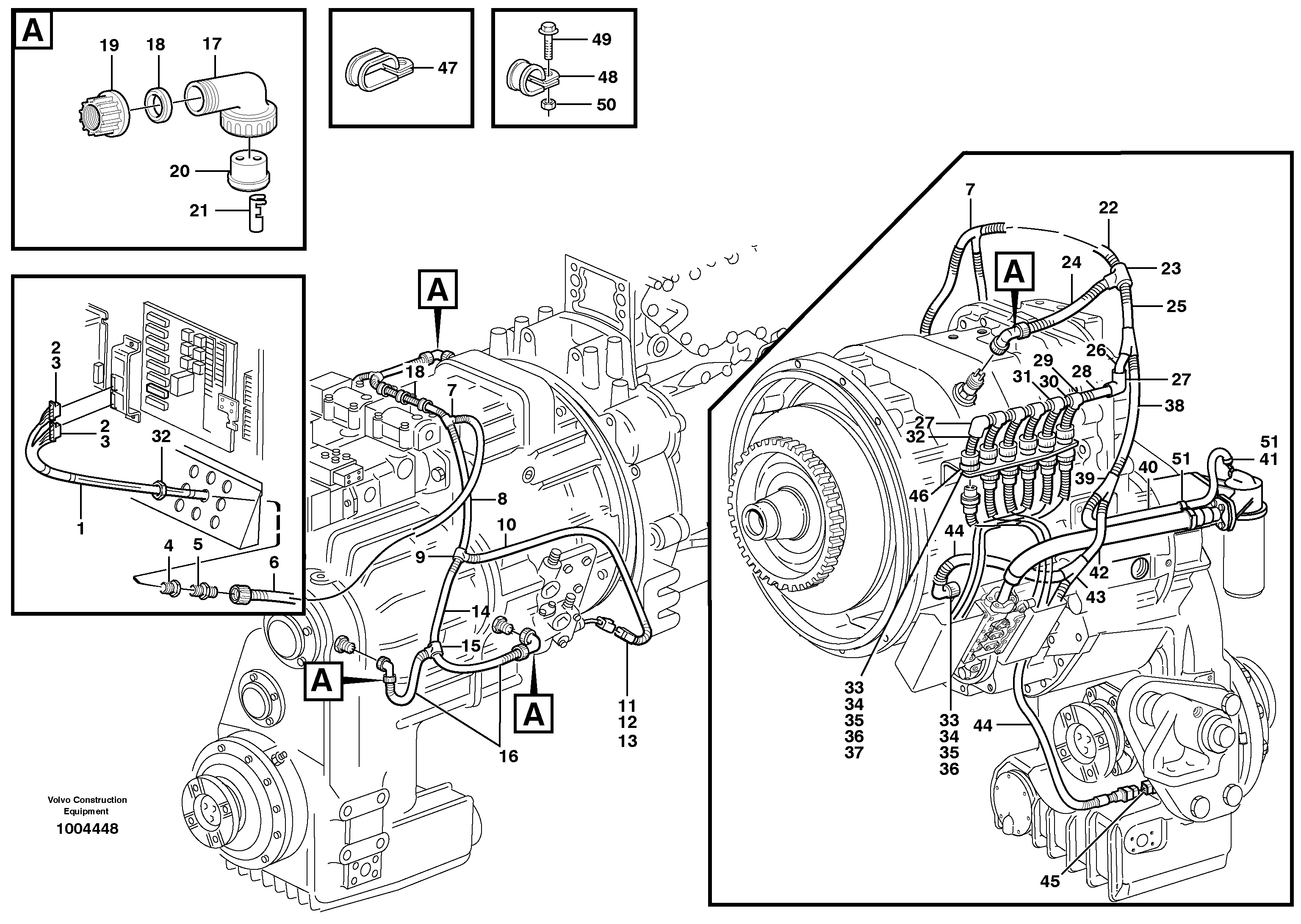 Cable harness for transmission  HT - 14709 — volvo parts diagram