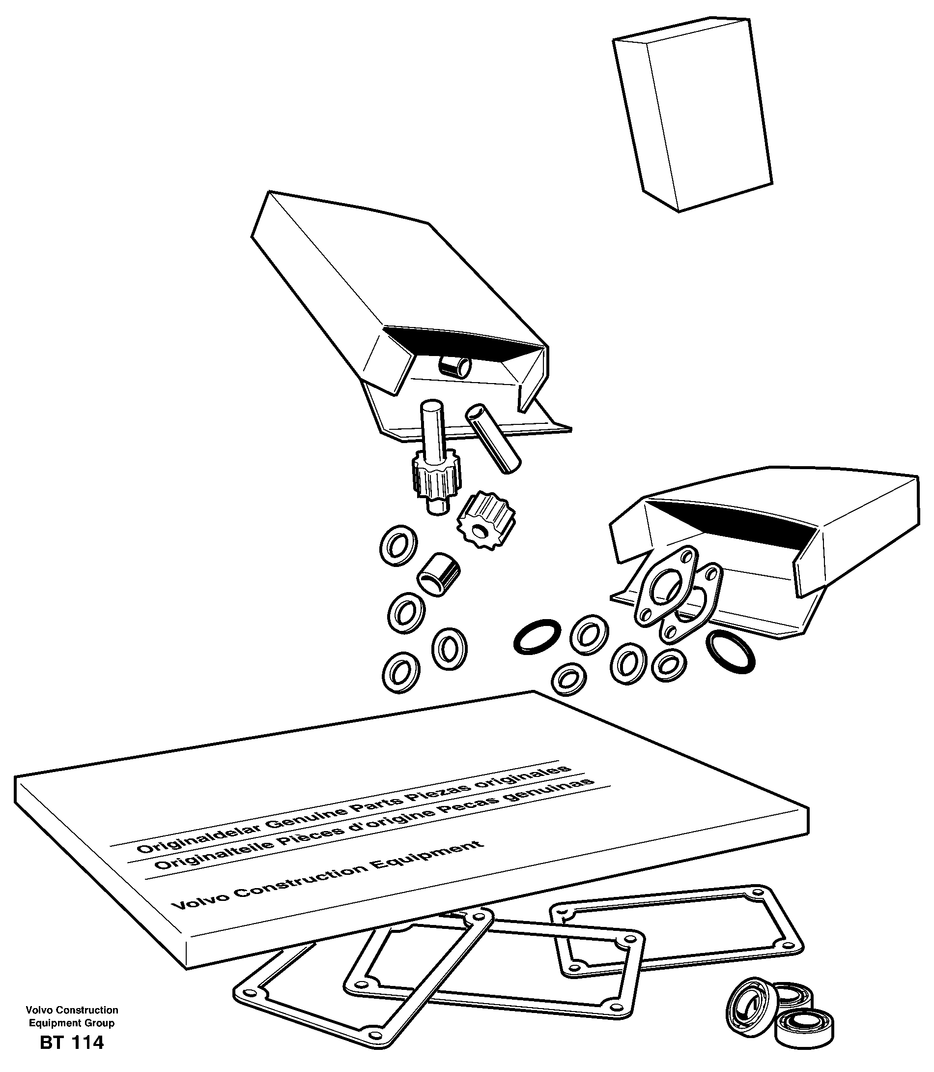 Repair kits for engine — volvo parts diagram