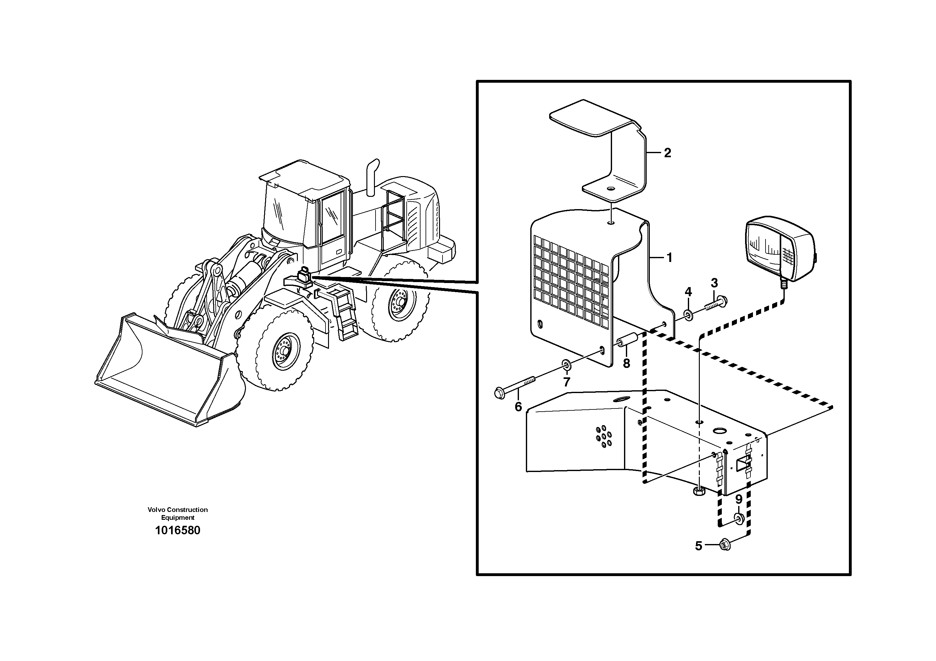 Protection for lighting.  82176 — volvo parts diagram
