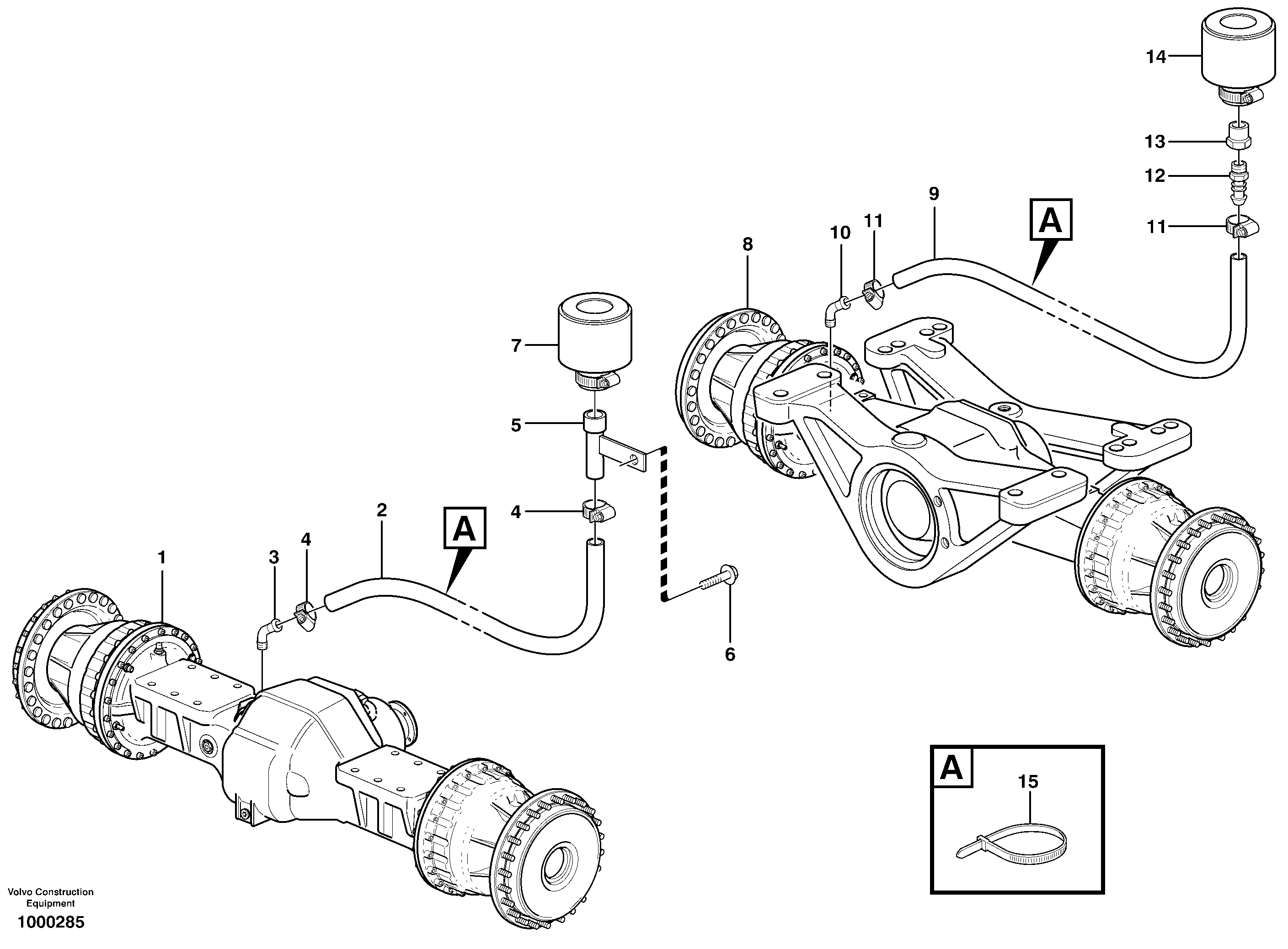 Venting, planetary gear — volvo parts diagram