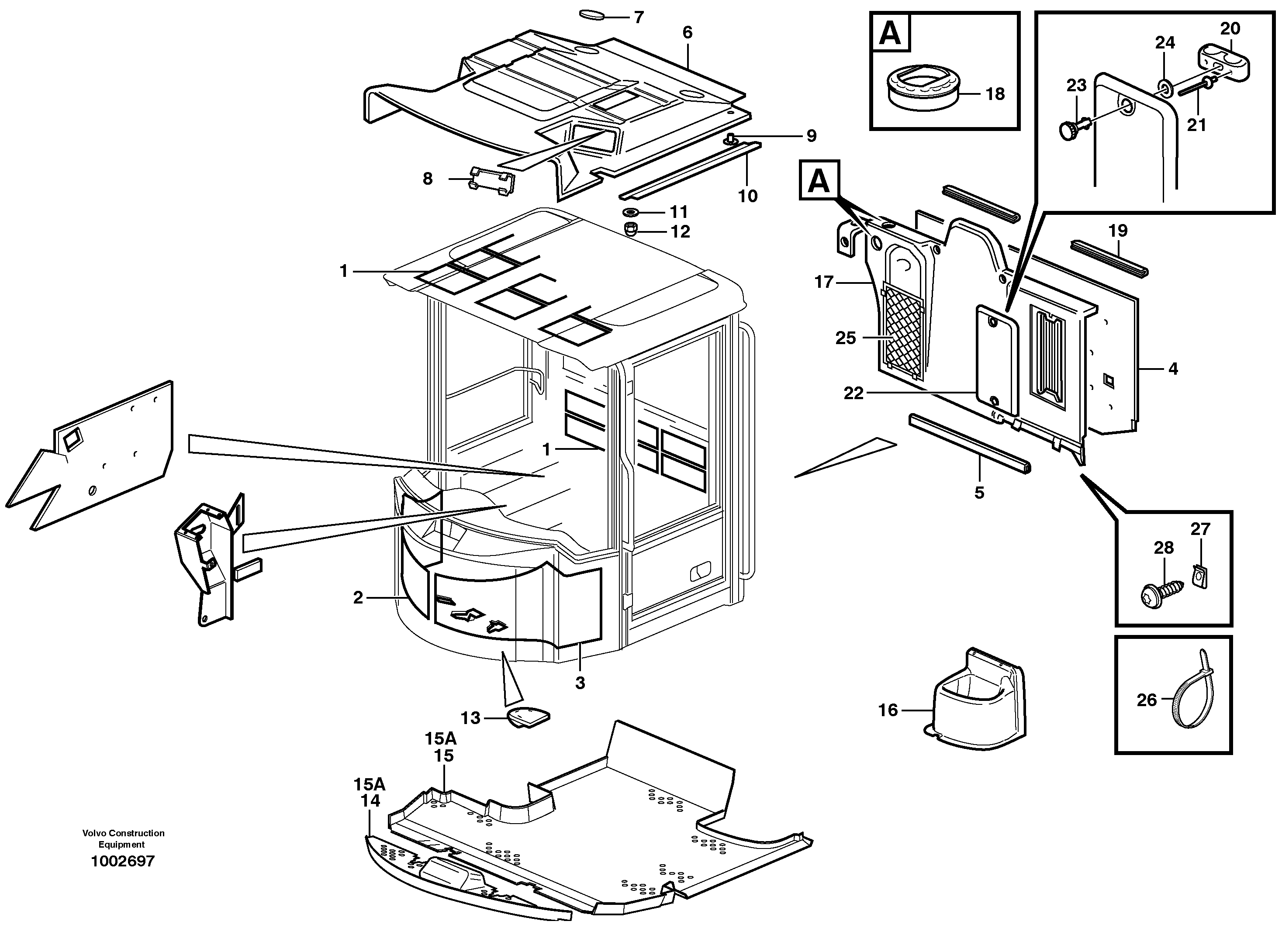 Insulating matting — volvo parts diagram