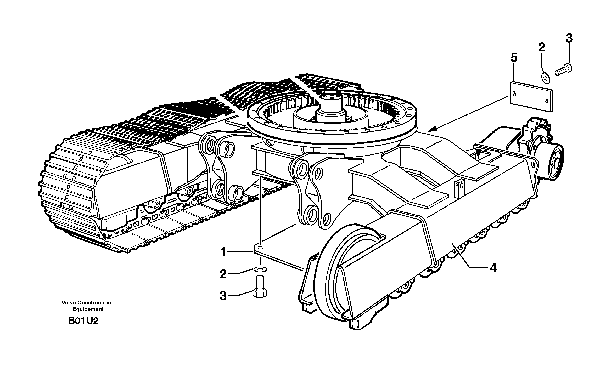 Lower frame — volvo parts diagram