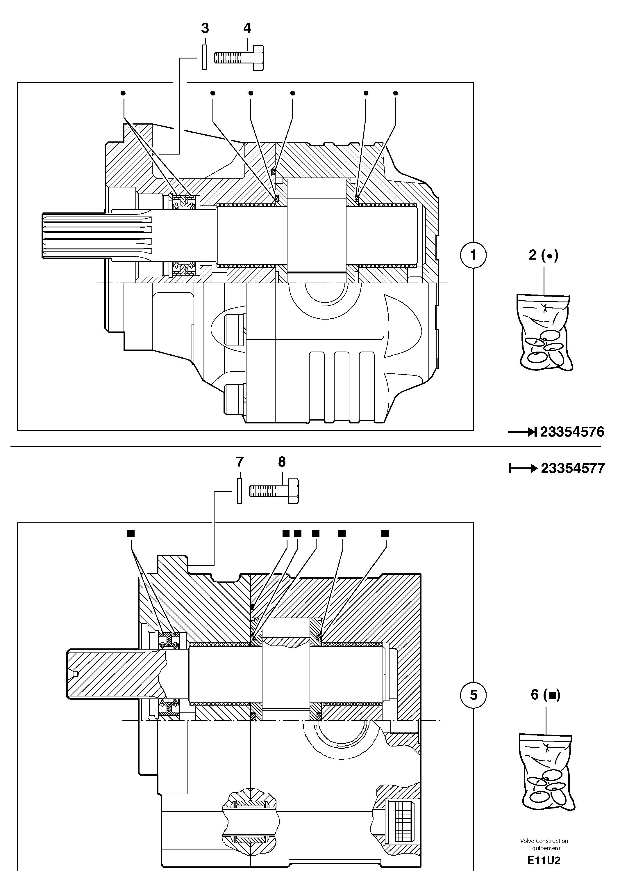 Hydraulic pump — volvo parts diagram