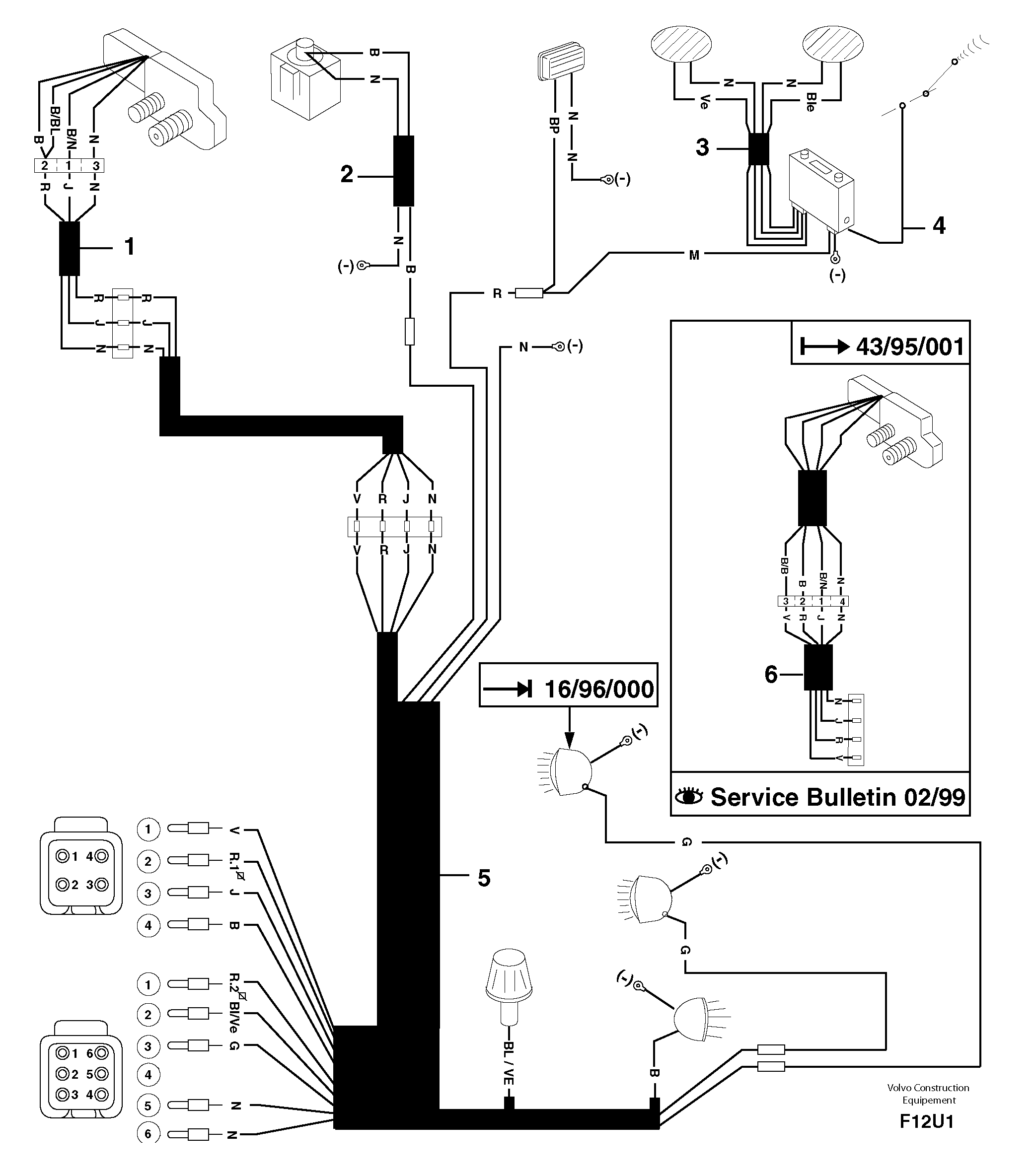 Electrical system / cab — volvo parts diagram