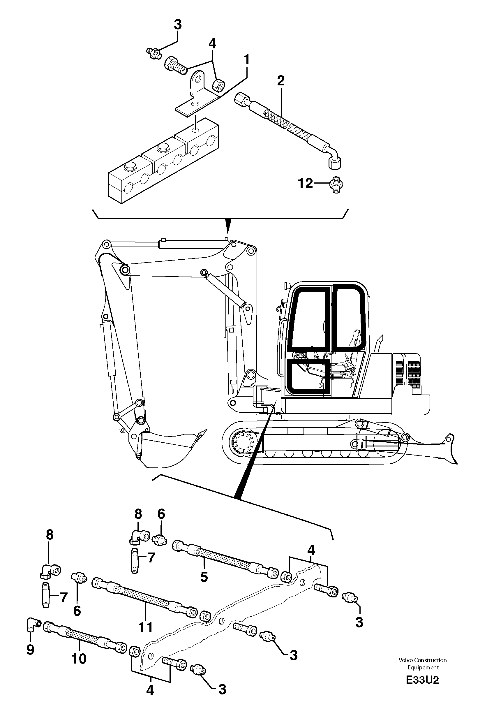 Lubrication chart — volvo parts diagram