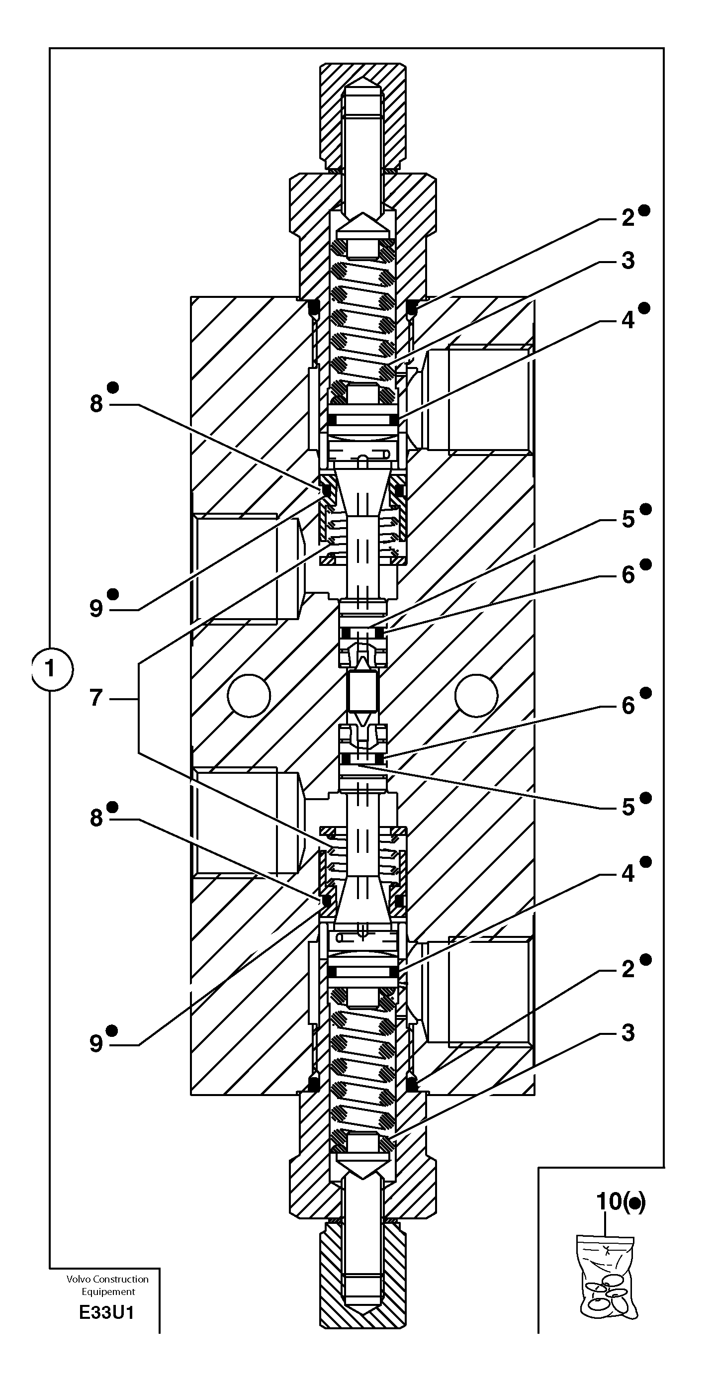 Balancing valve ( offset cylinder ) — volvo parts diagram