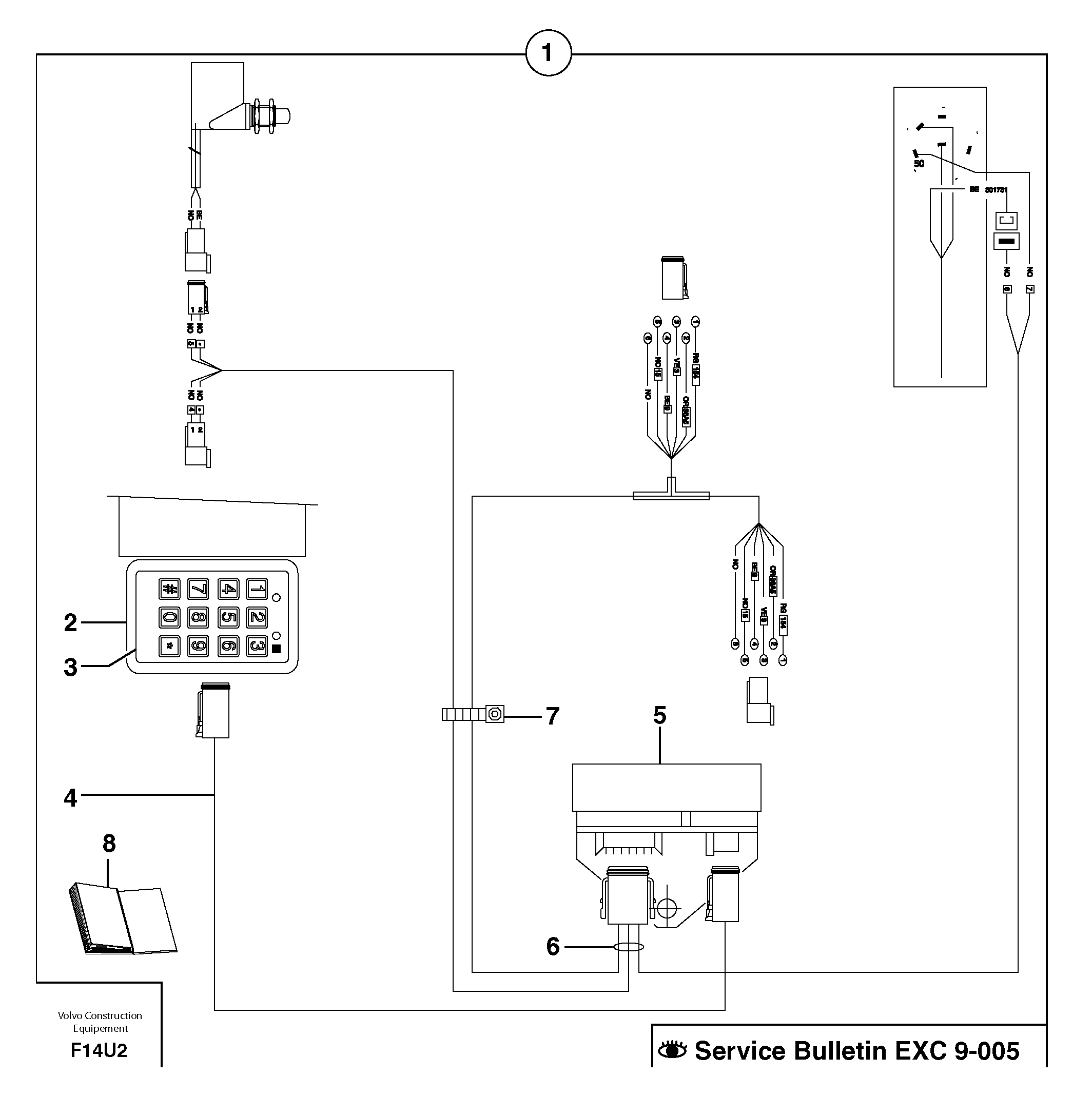 coded keypad ( anti-start ) / with Puma — volvo parts diagram