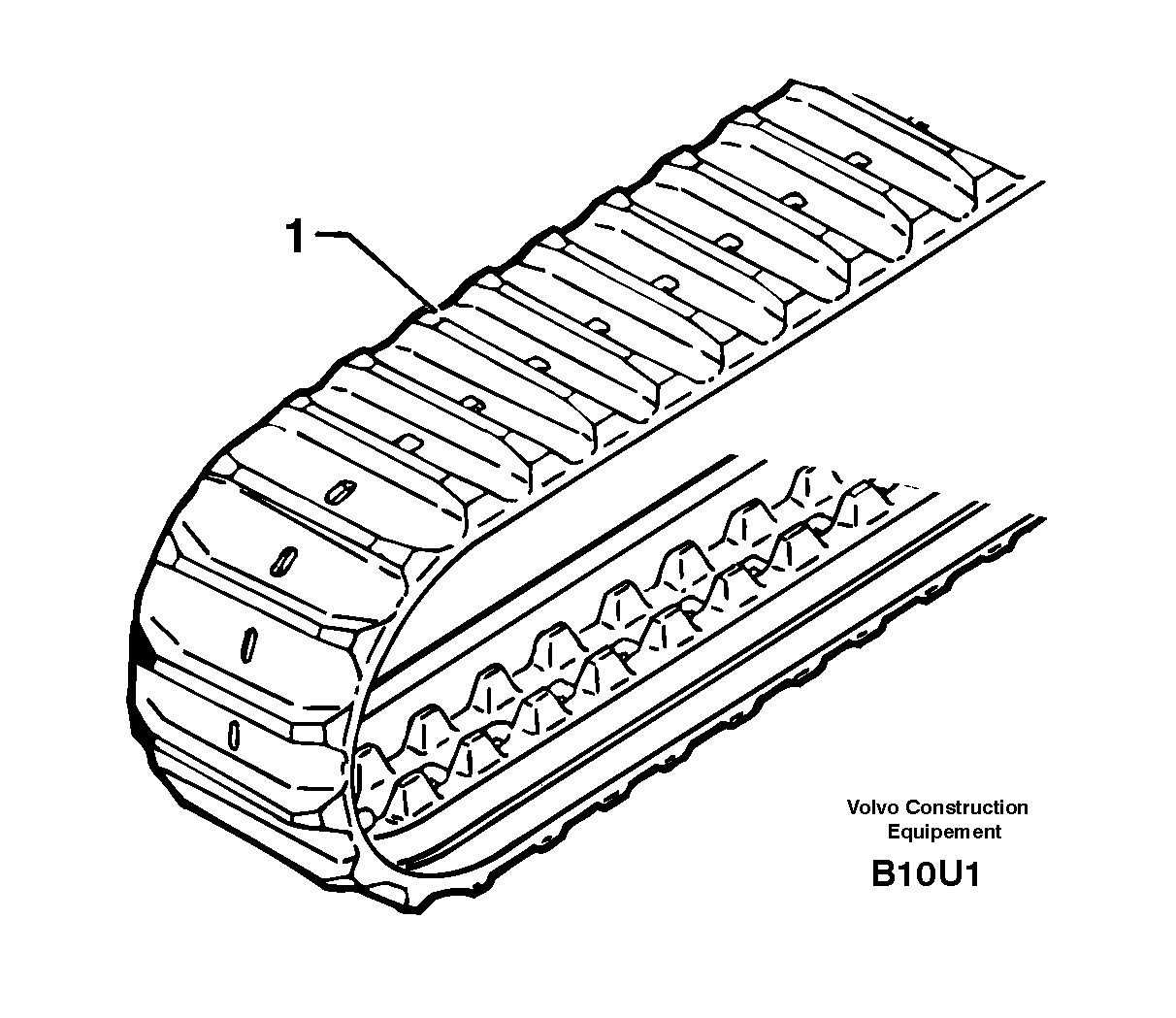 Rubber tracks — volvo parts diagram