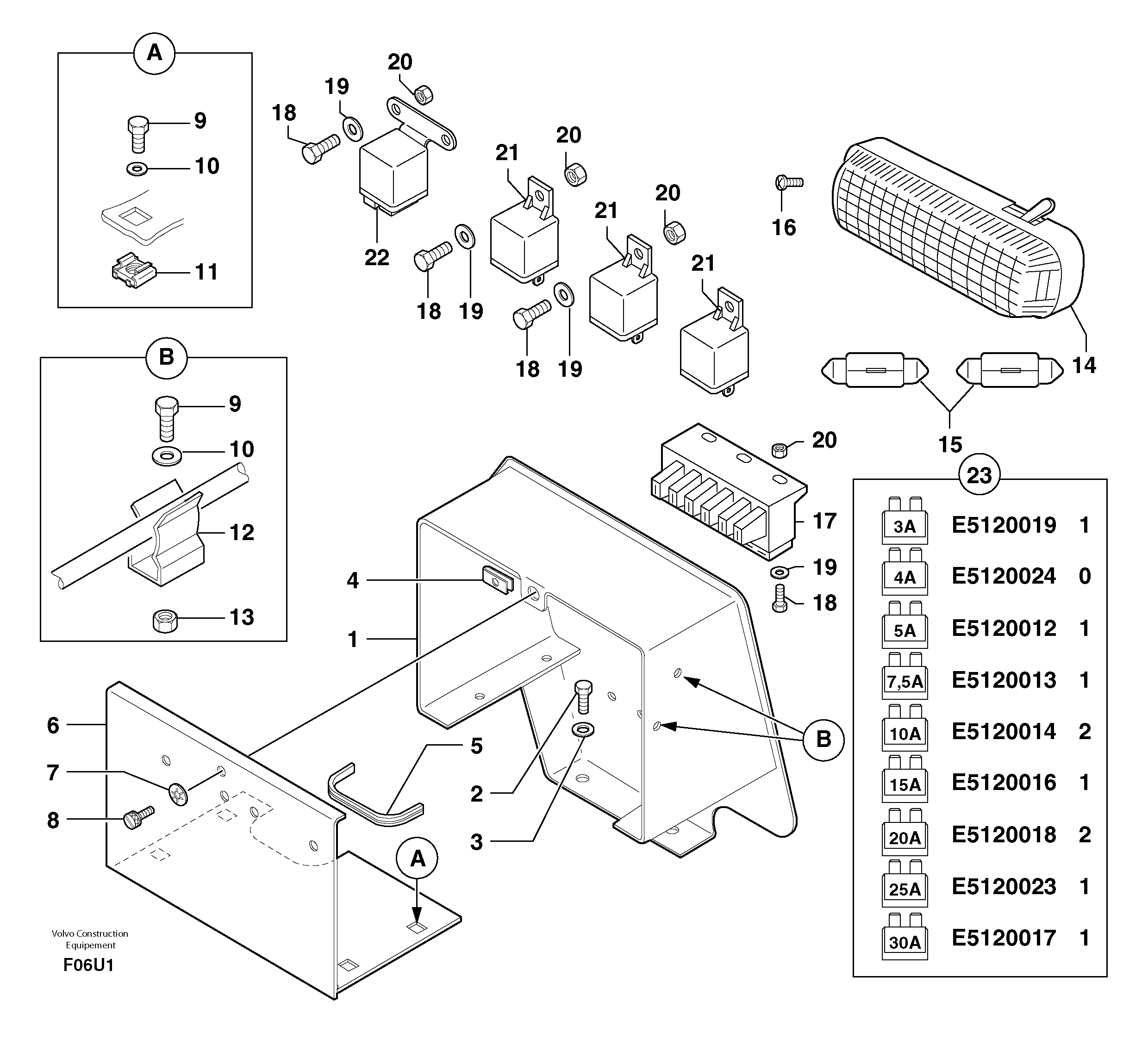 Electrical equipment — volvo parts diagram