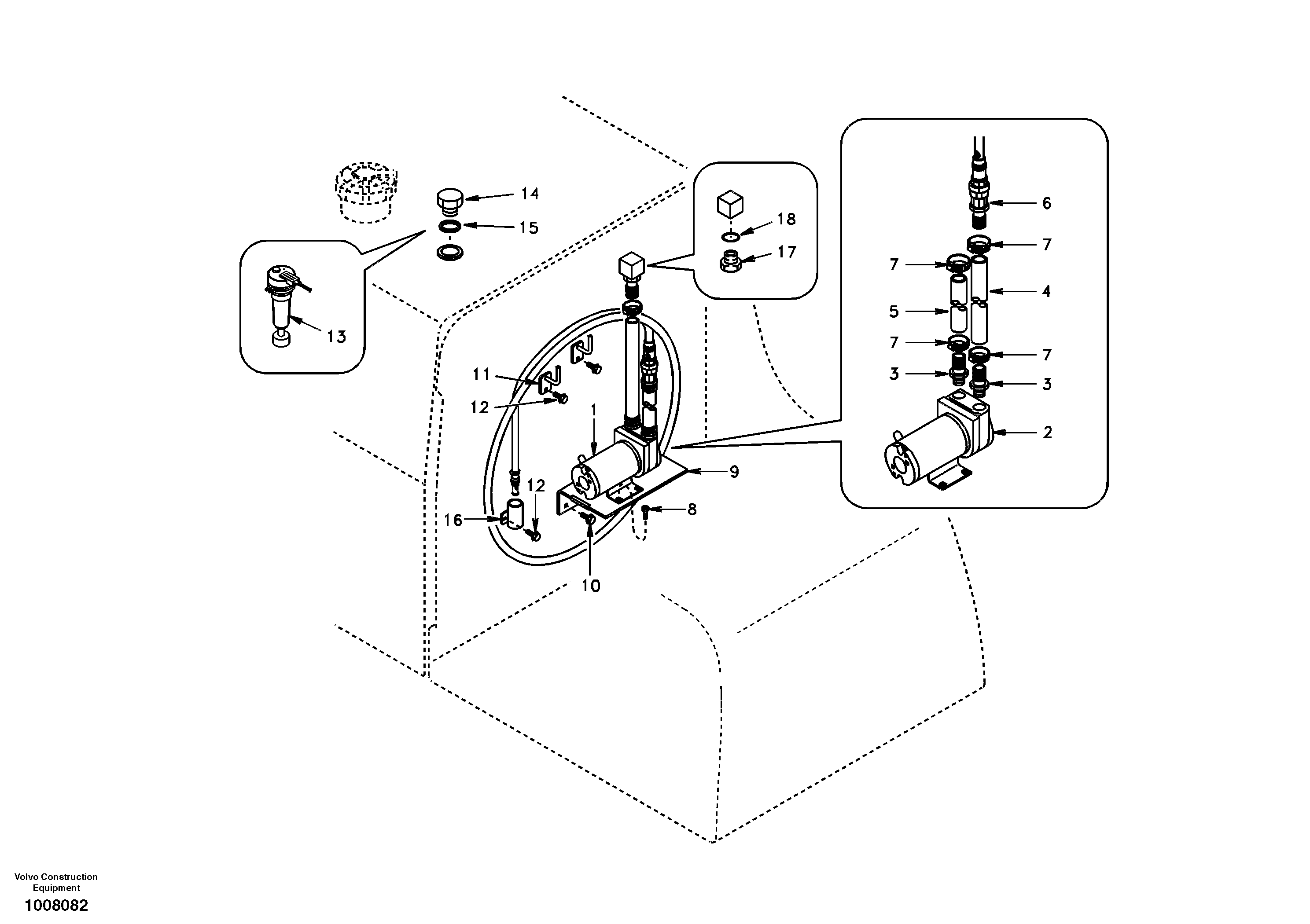 Fuel filling pump — volvo parts diagram