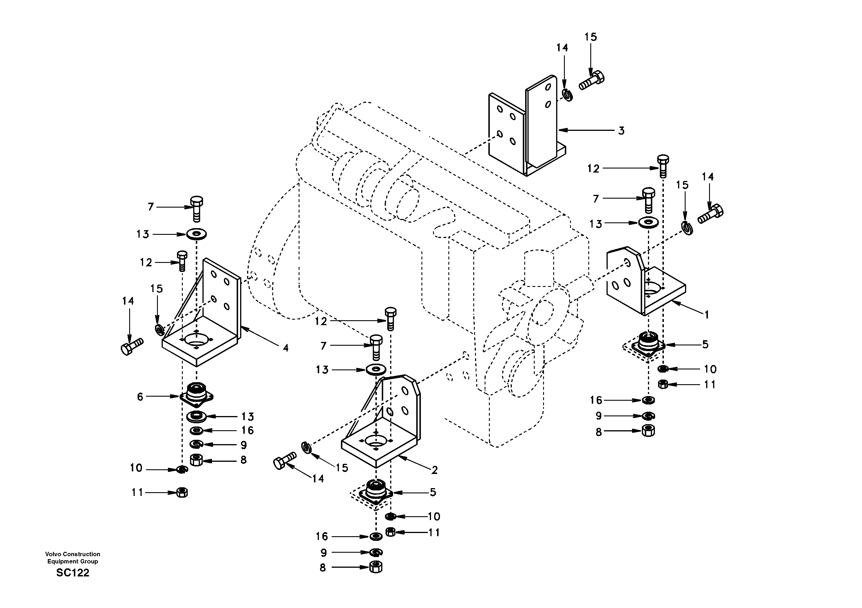 Engine mount — volvo parts diagram