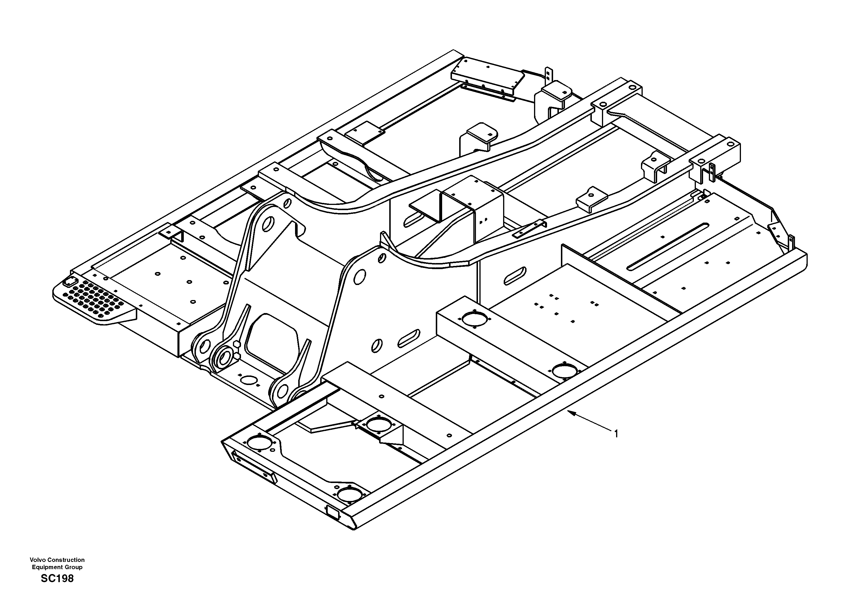 Upper frame — volvo parts diagram