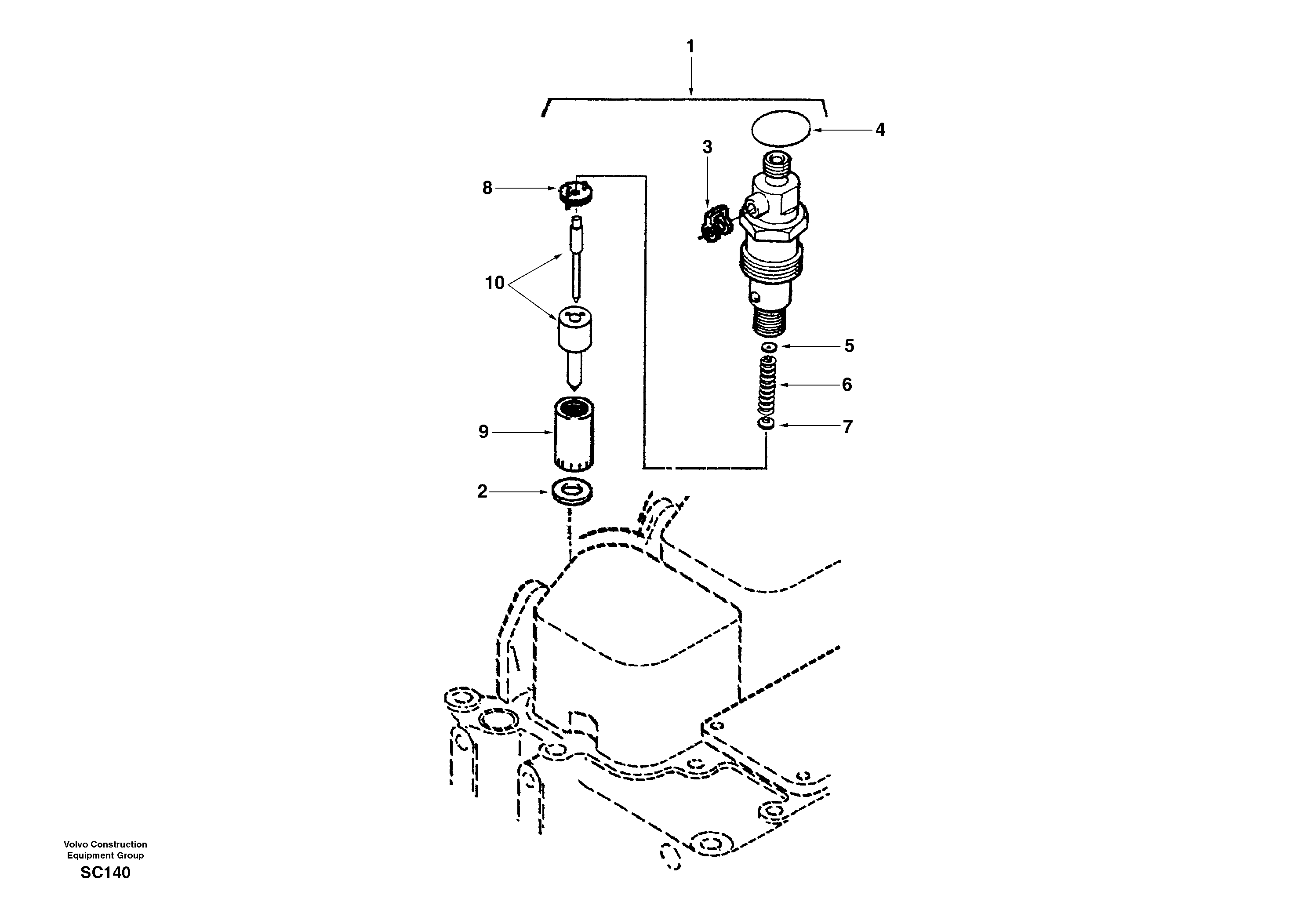 Injector — volvo parts diagram