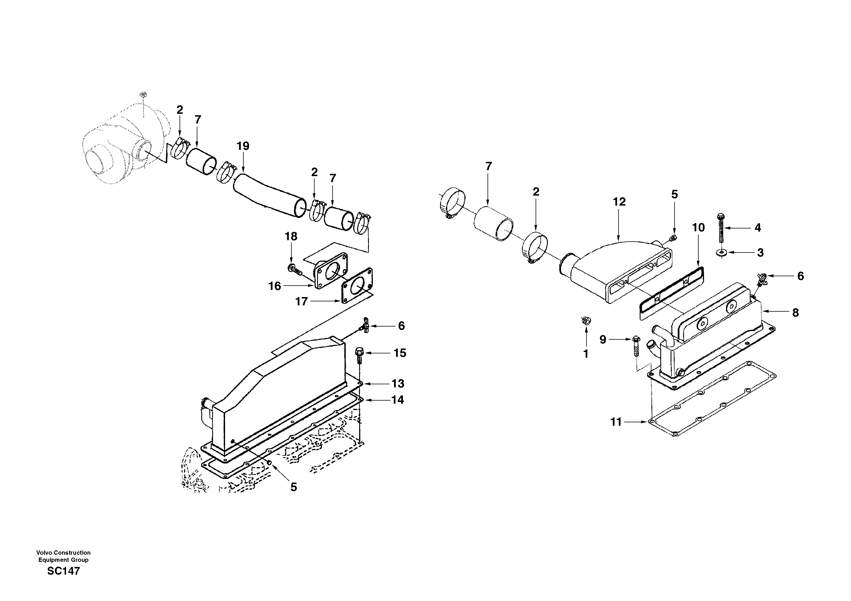 Intercooler — volvo parts diagram