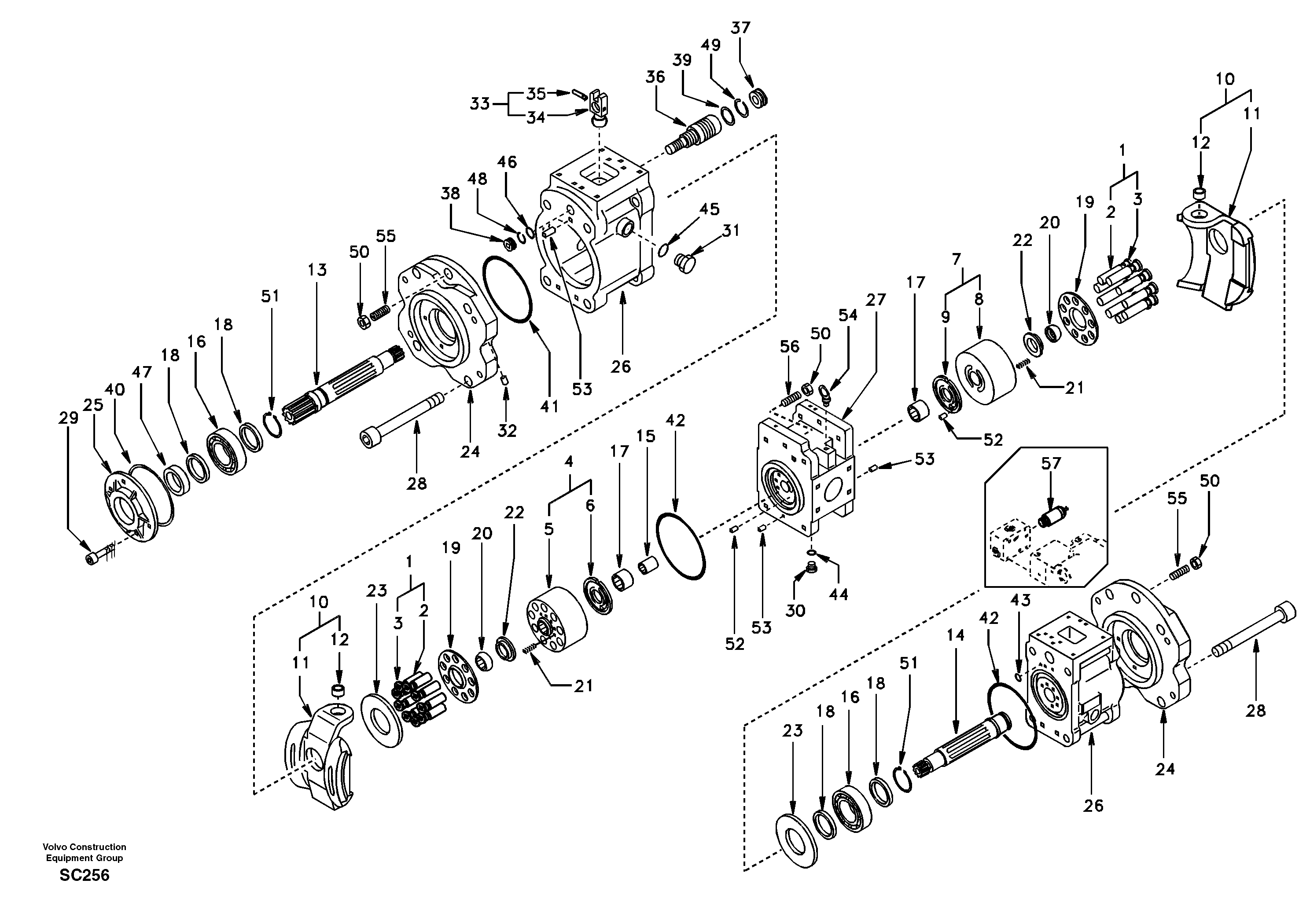 Hydraulic pump — volvo parts diagram