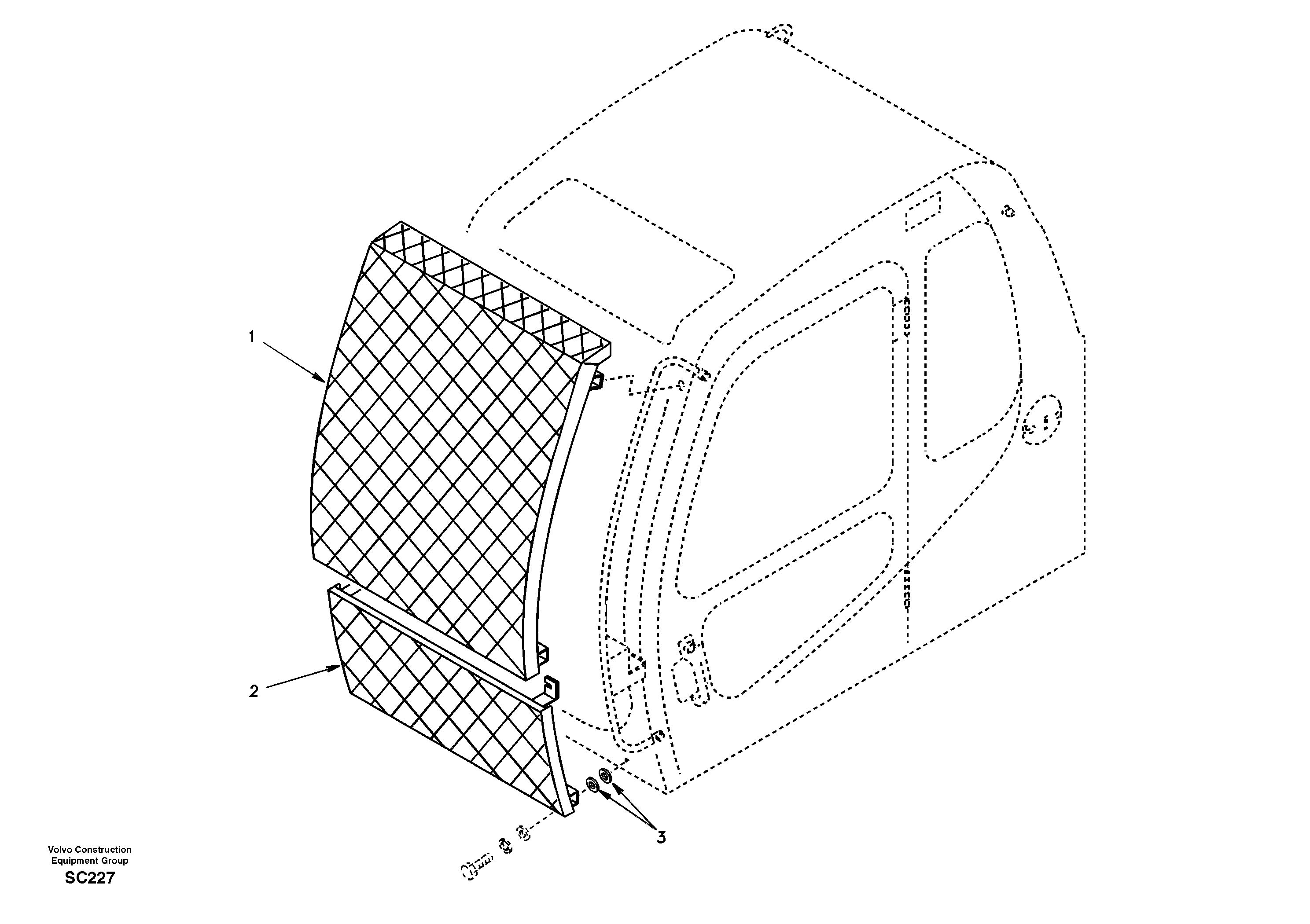 Windshield protection — volvo parts diagram