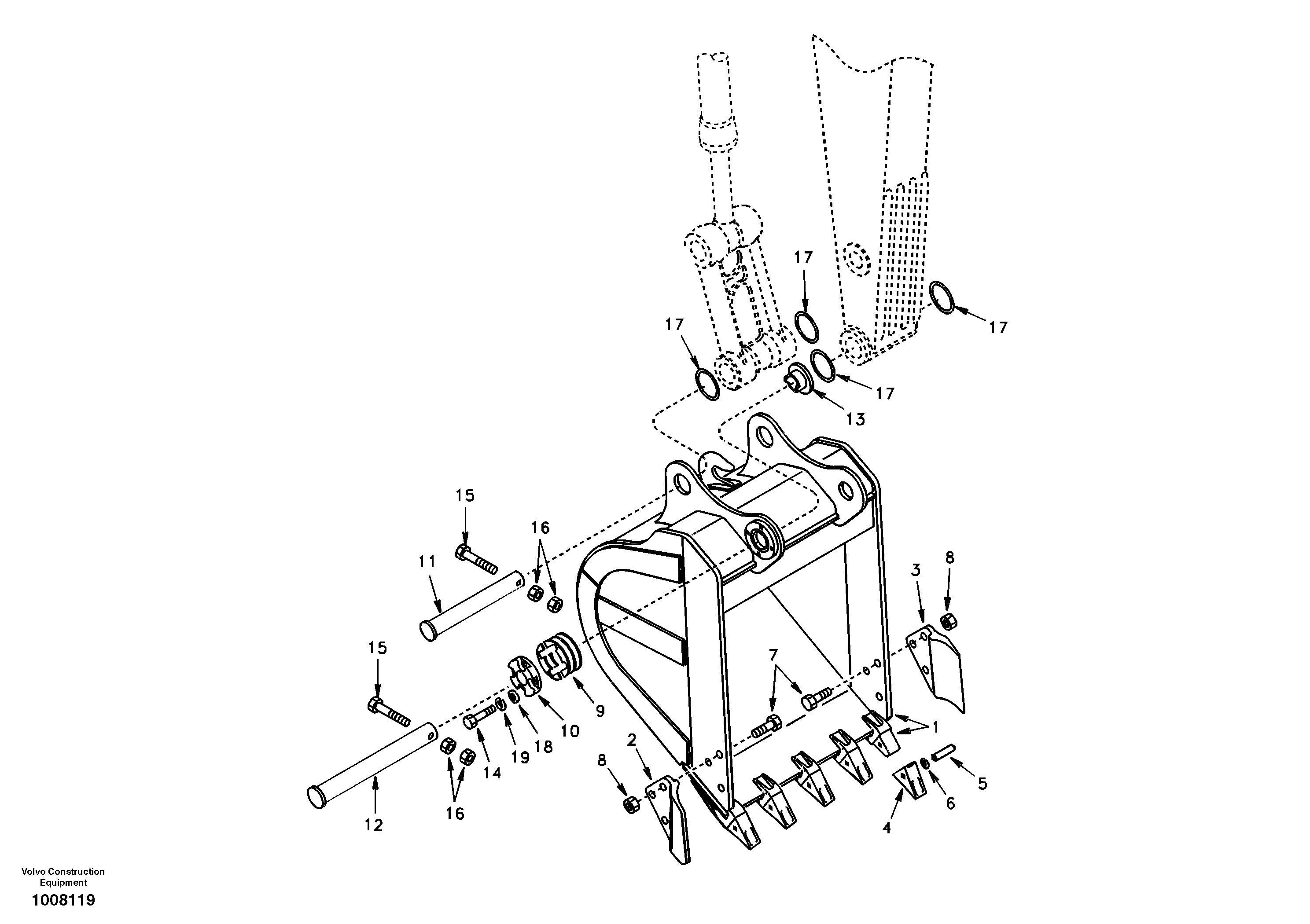 Bucket — volvo parts diagram