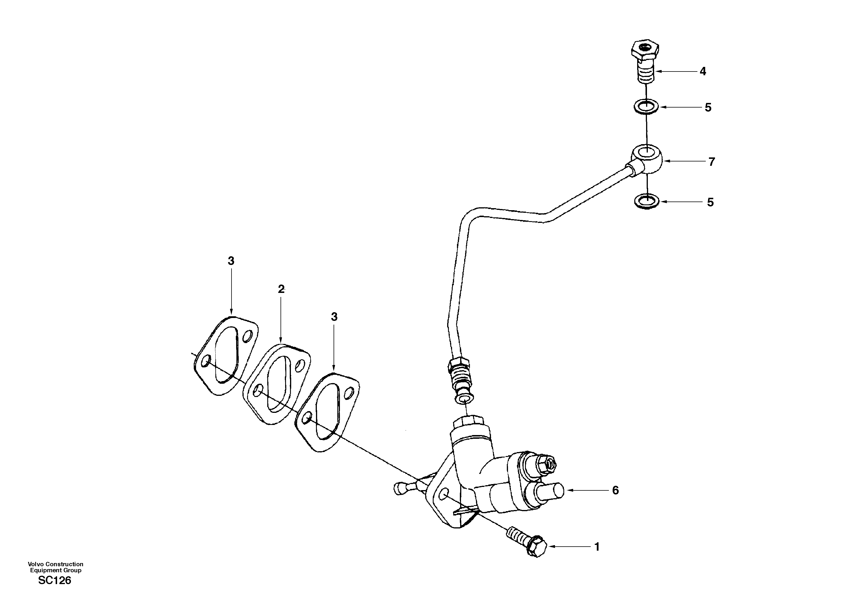 Fuel feed pump — volvo parts diagram