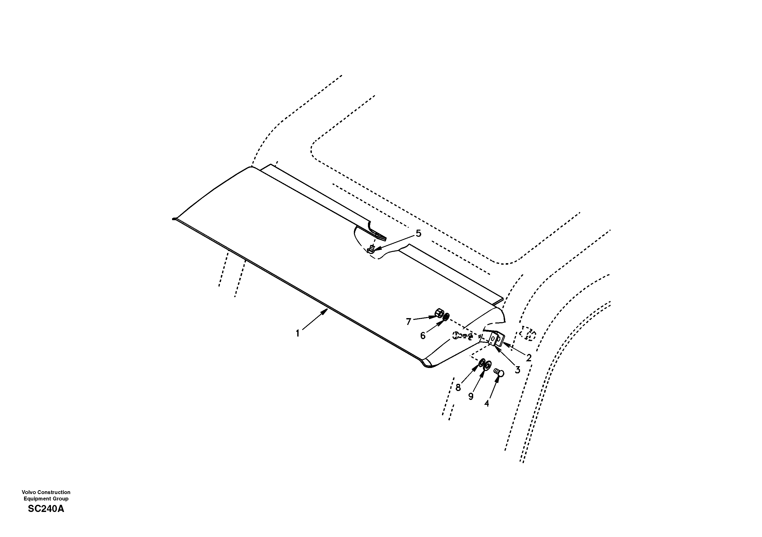 Rain visor, exterior equipment — volvo parts diagram