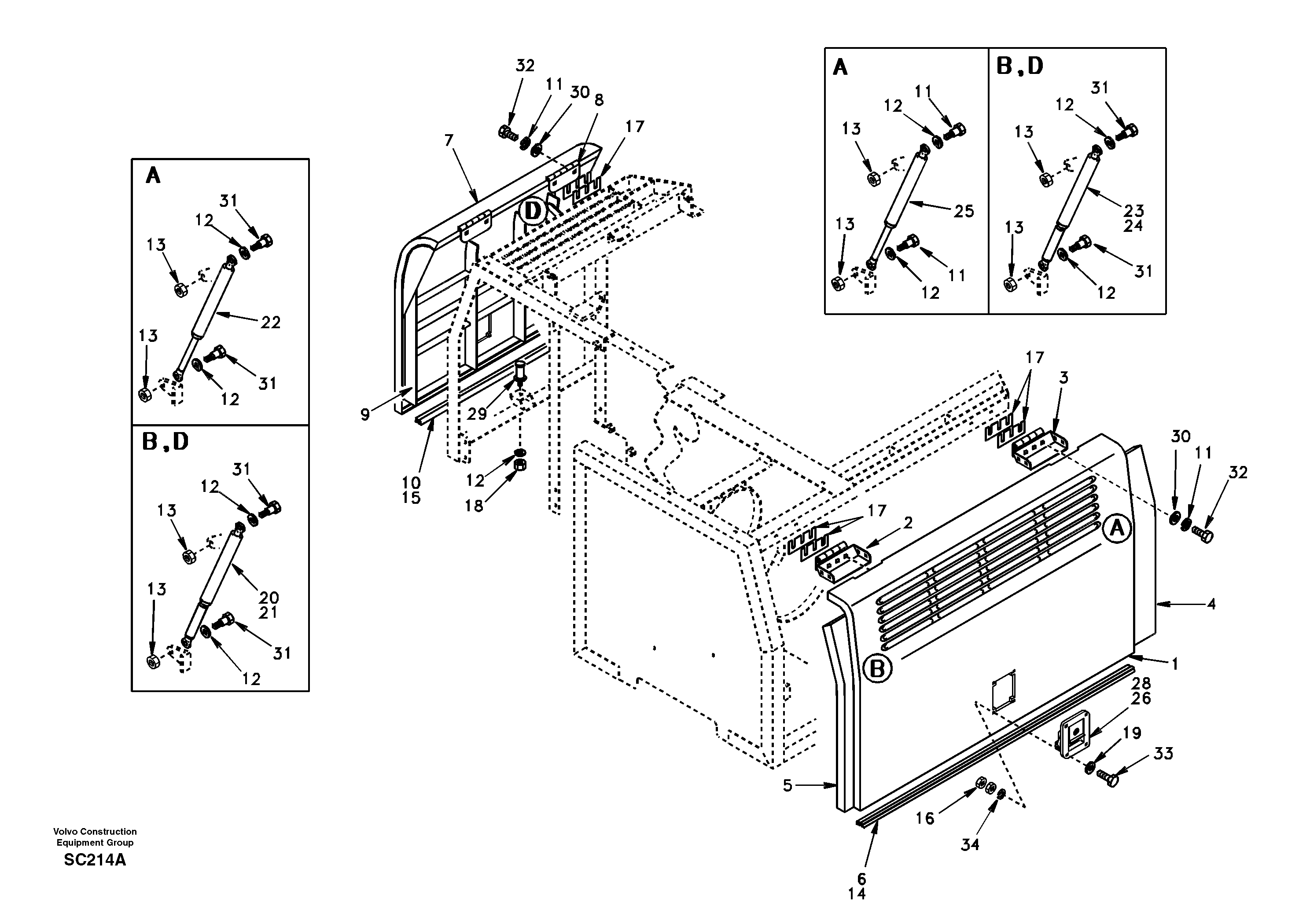 Door, side — volvo parts diagram