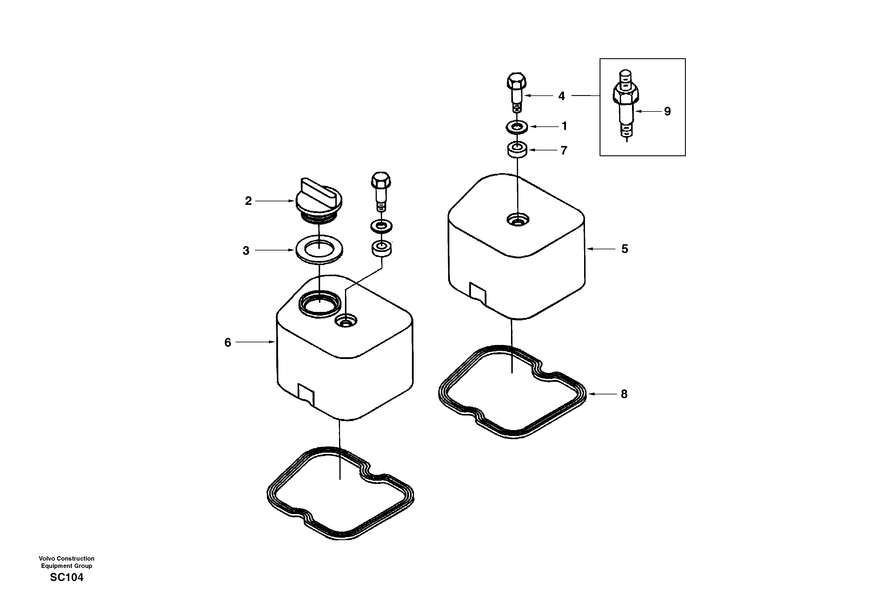 Valve cover — volvo parts diagram