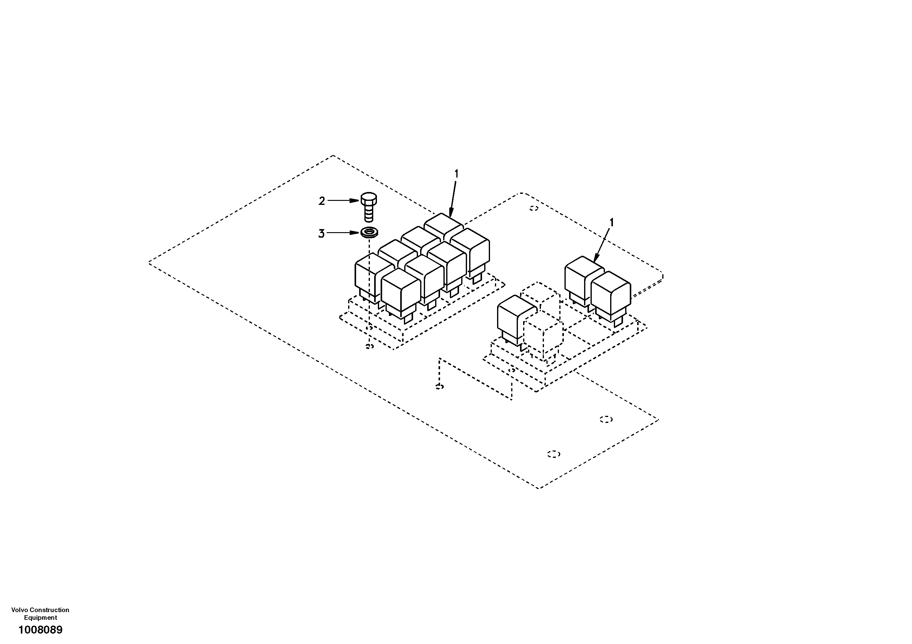 Electrical relay — volvo parts diagram