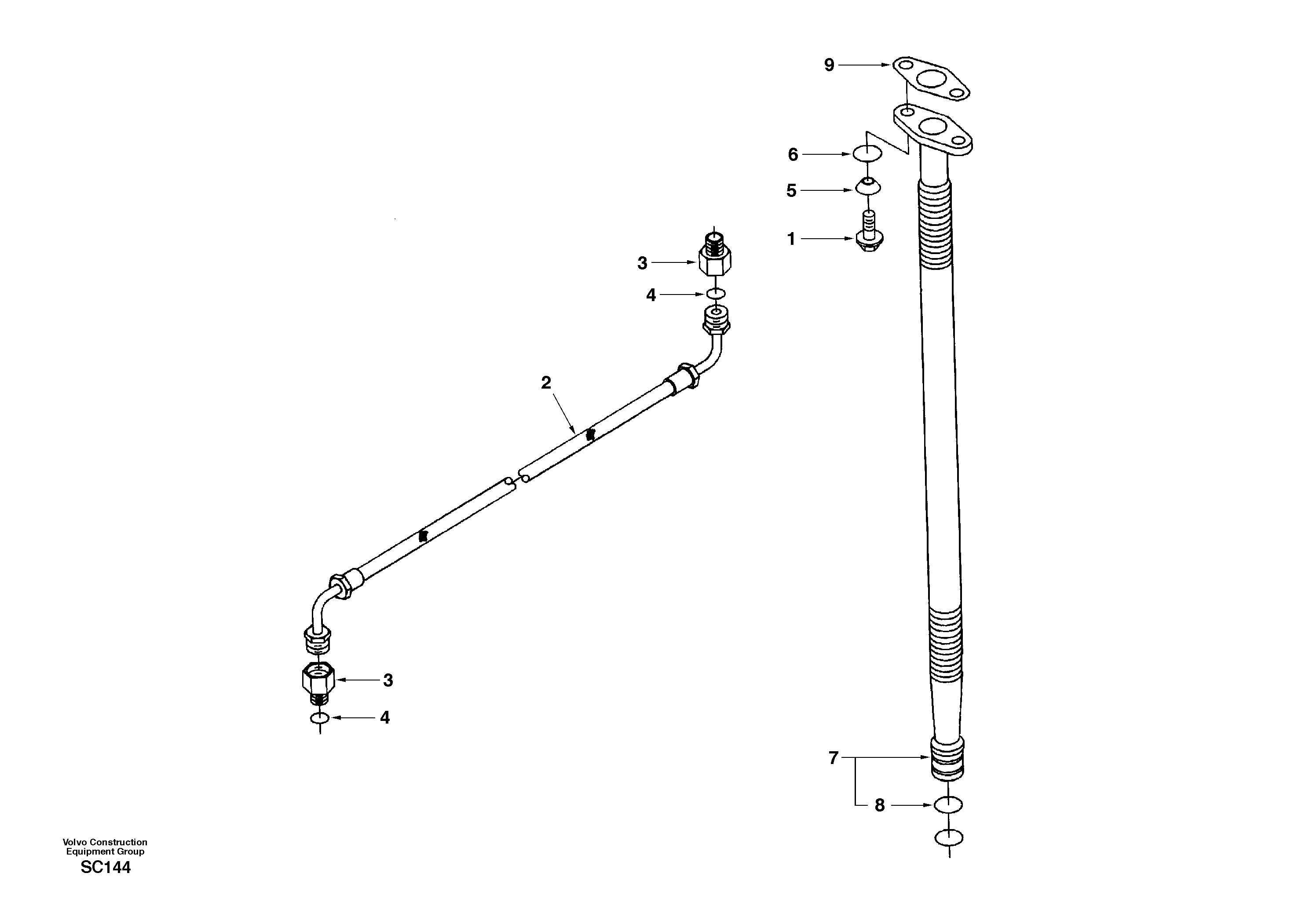 Turbocharger, plumbing — volvo parts diagram
