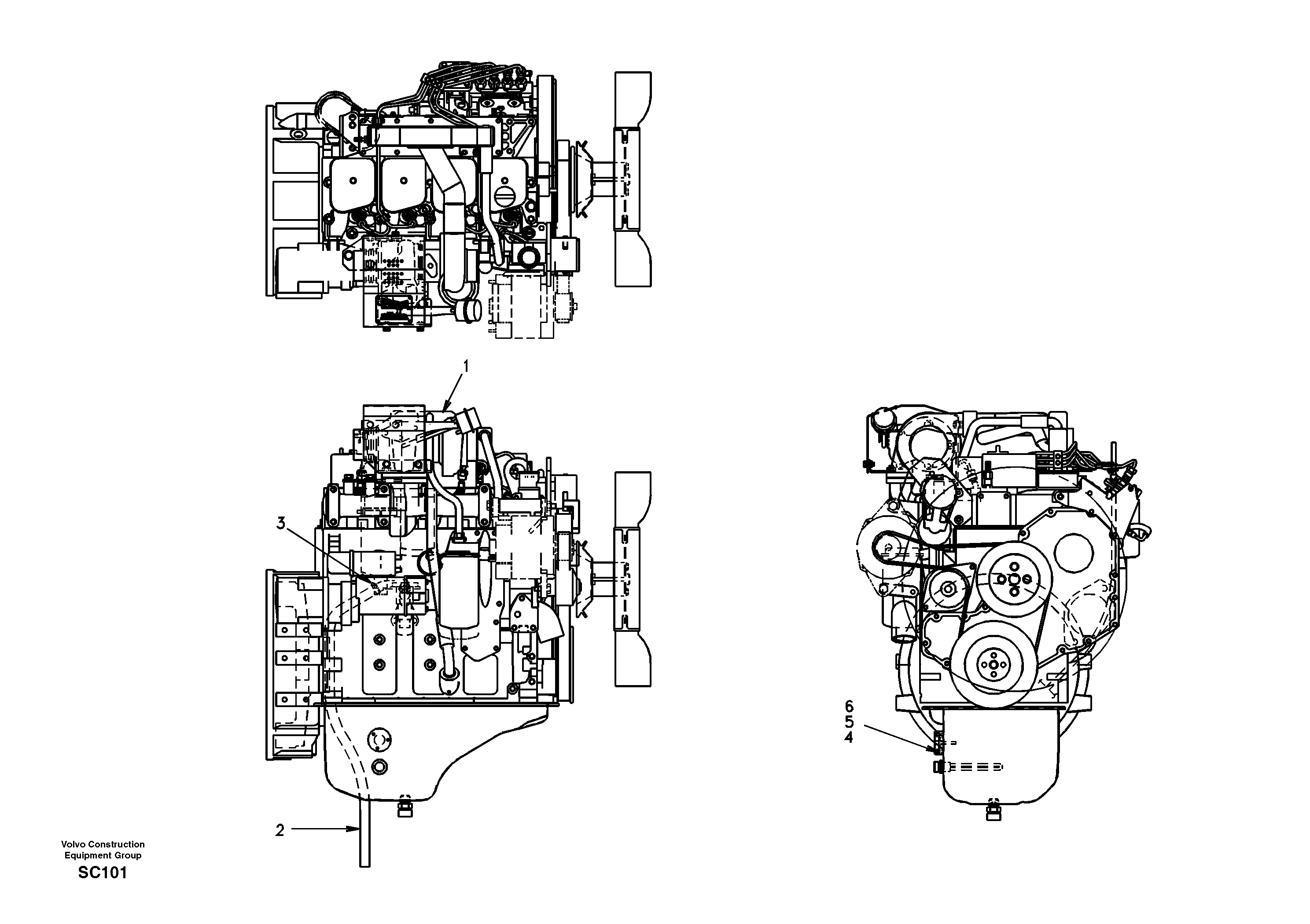 Engine — volvo parts diagram