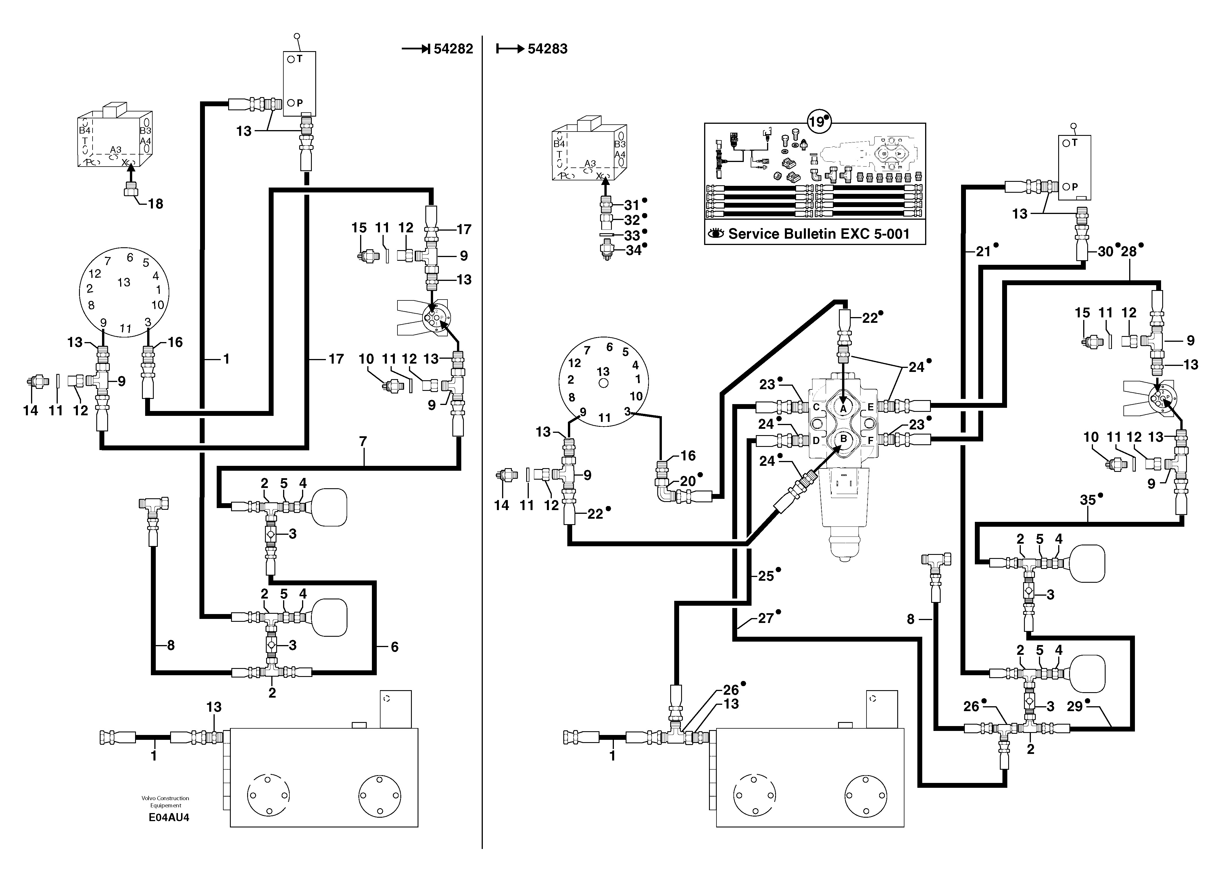Hydr. circuit. ( platform ) ( continued ) — volvo parts diagram