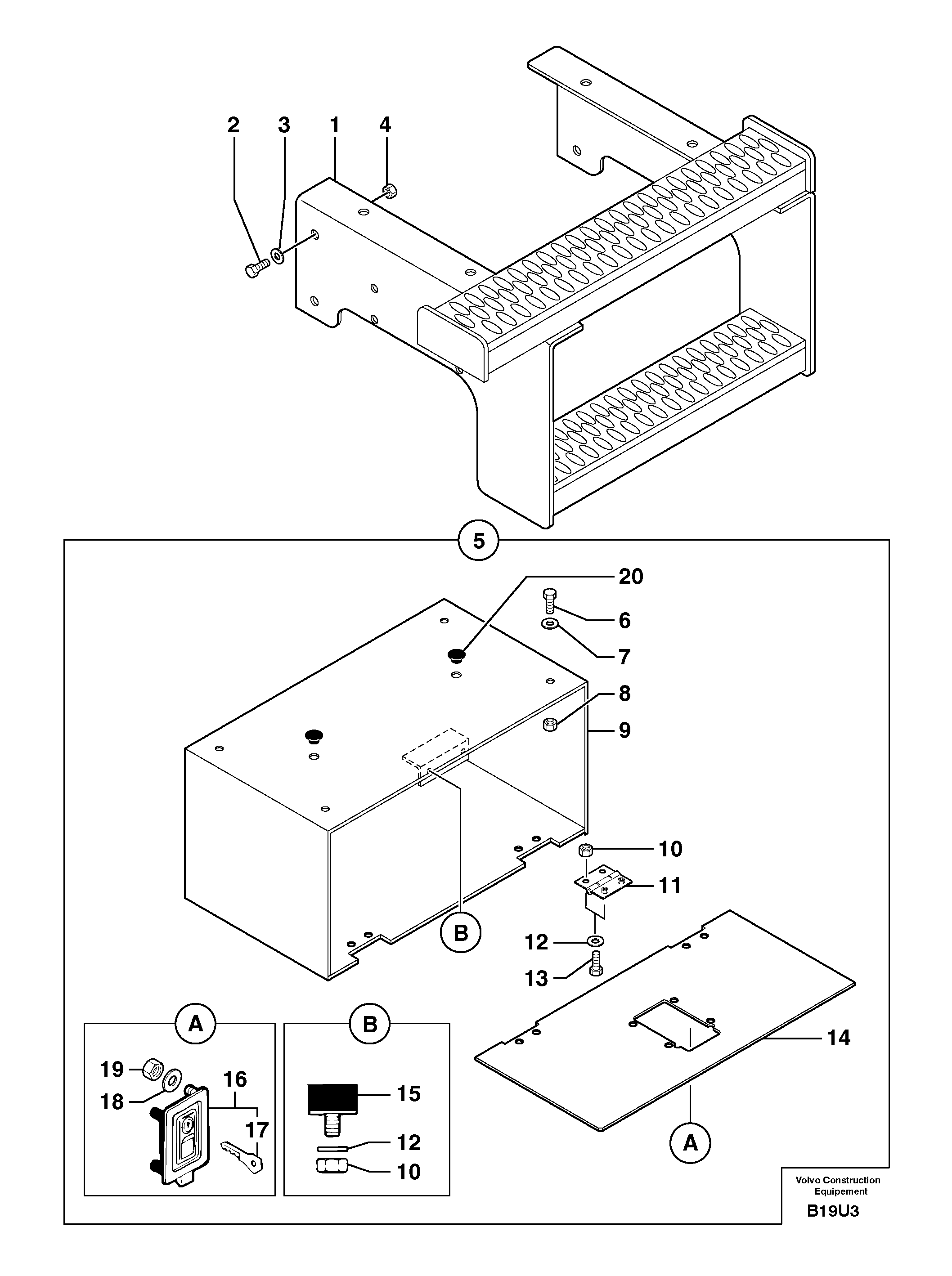 Running board / tool box — volvo parts diagram