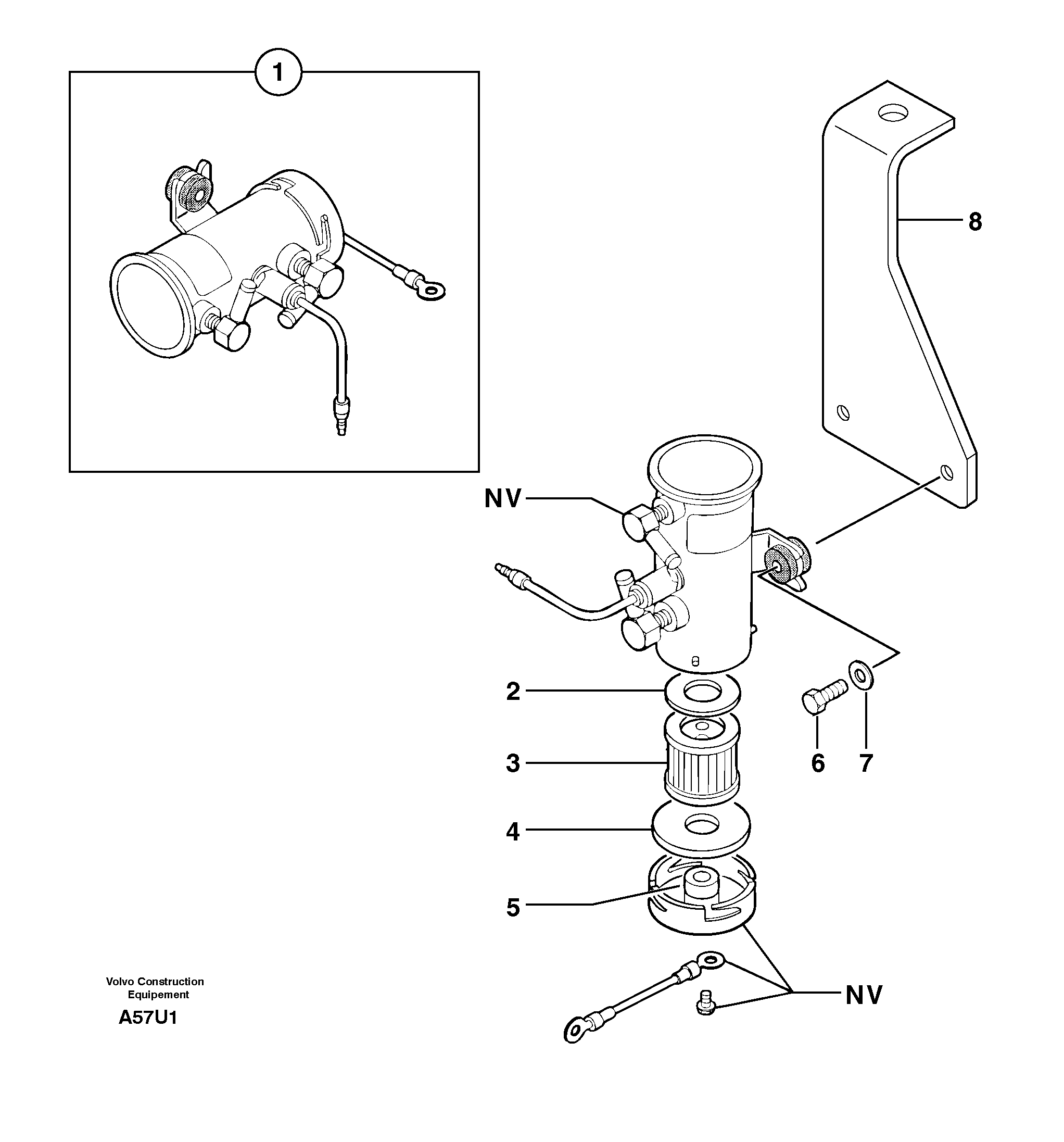 Fuel pump — volvo parts diagram