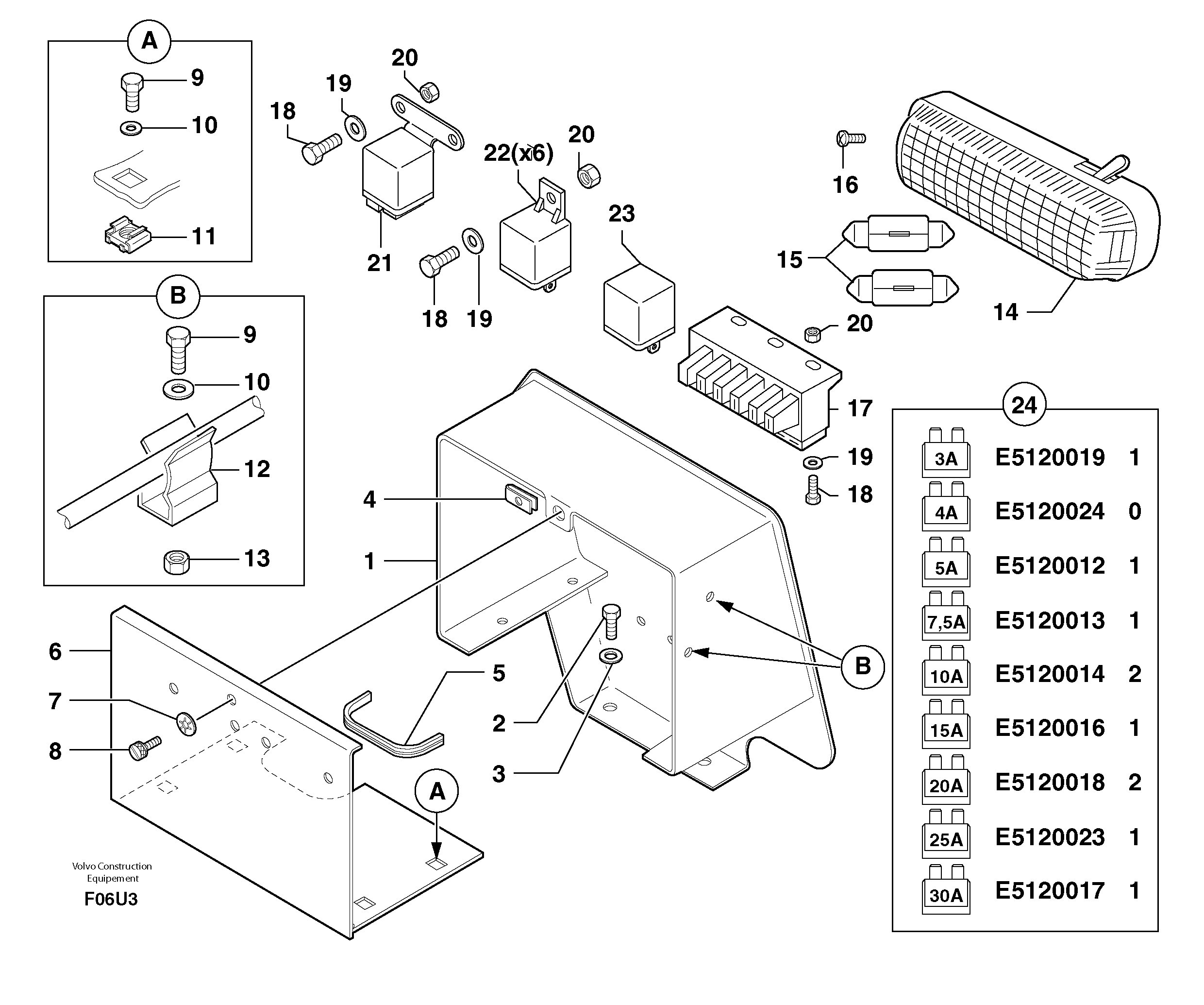 Electrical equipment — volvo parts diagram