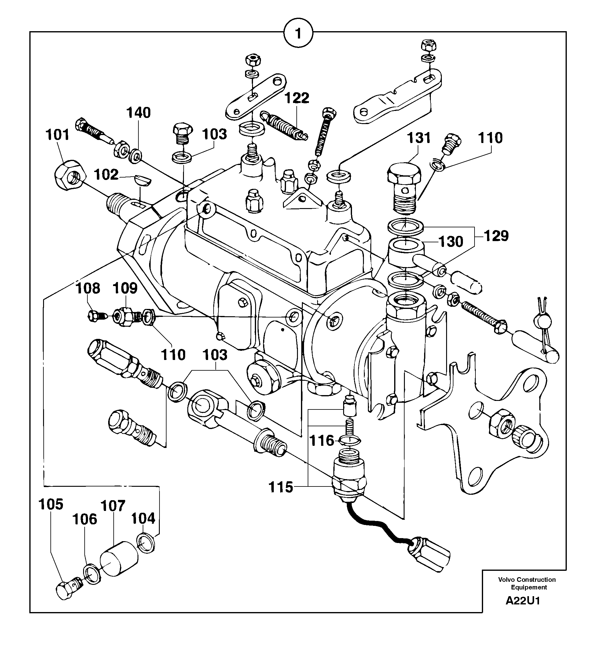 Injection pump ENG - 49502 — volvo parts diagram
